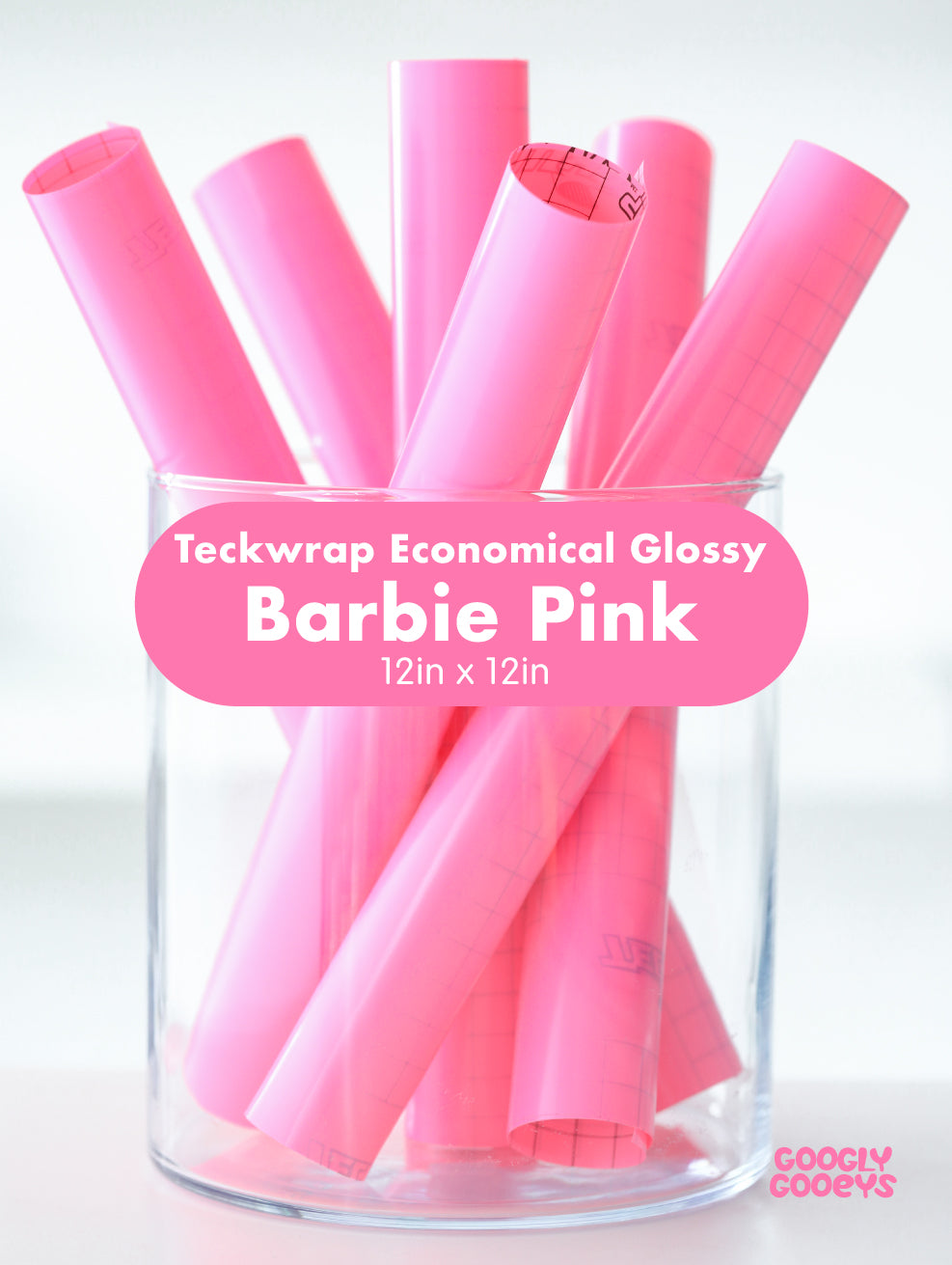 Teckwrap 001 Economical Glossy Adhesive Vinyl Stickers | 12in x 12in