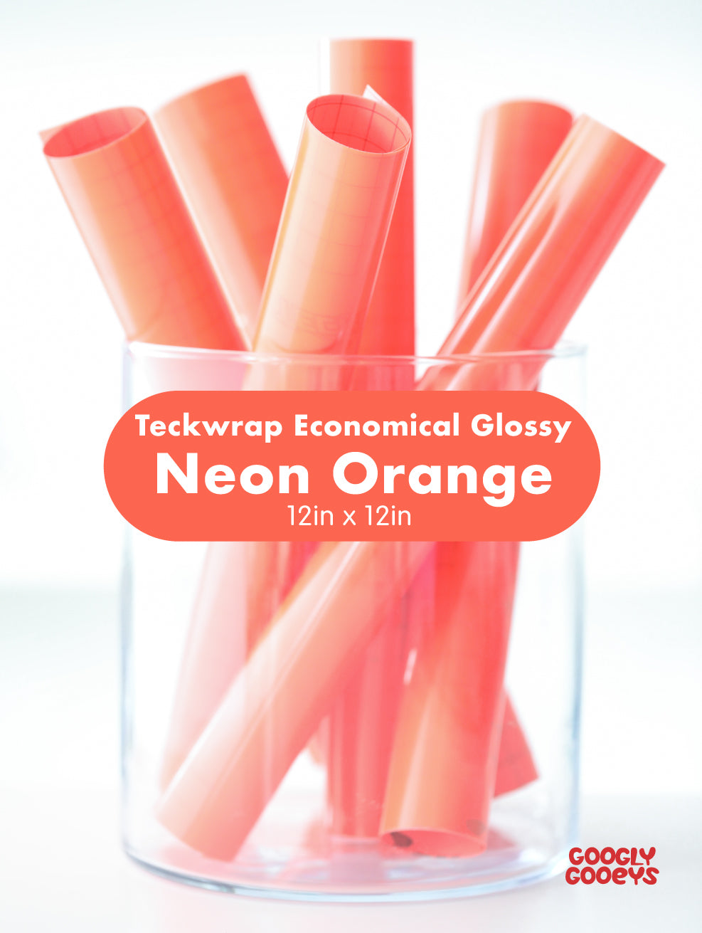Teckwrap 001 Economical Glossy Adhesive Vinyl Stickers | 12in x 12in