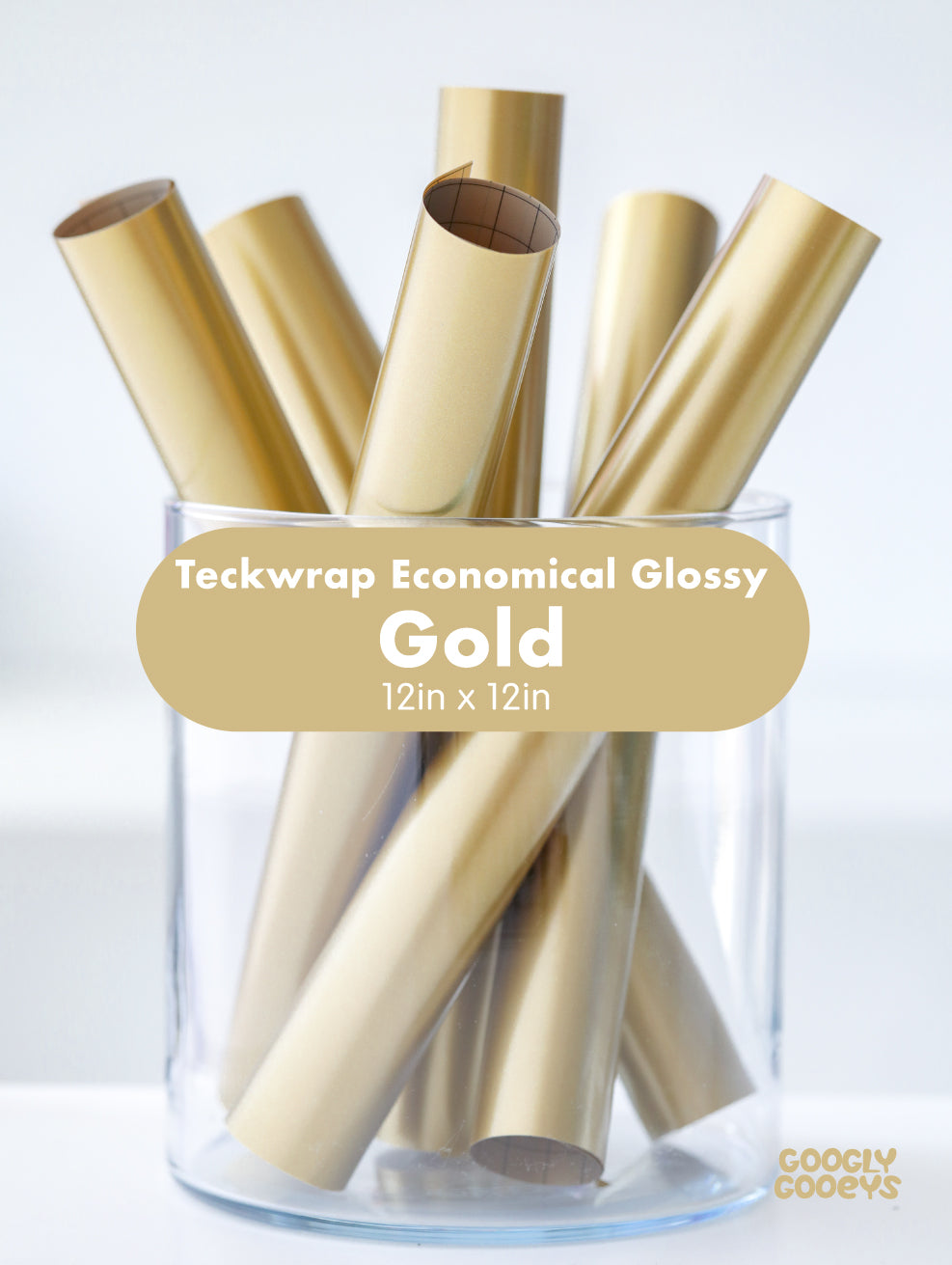 Teckwrap 001 Economical Glossy Adhesive Vinyl Stickers | 12in x 12in