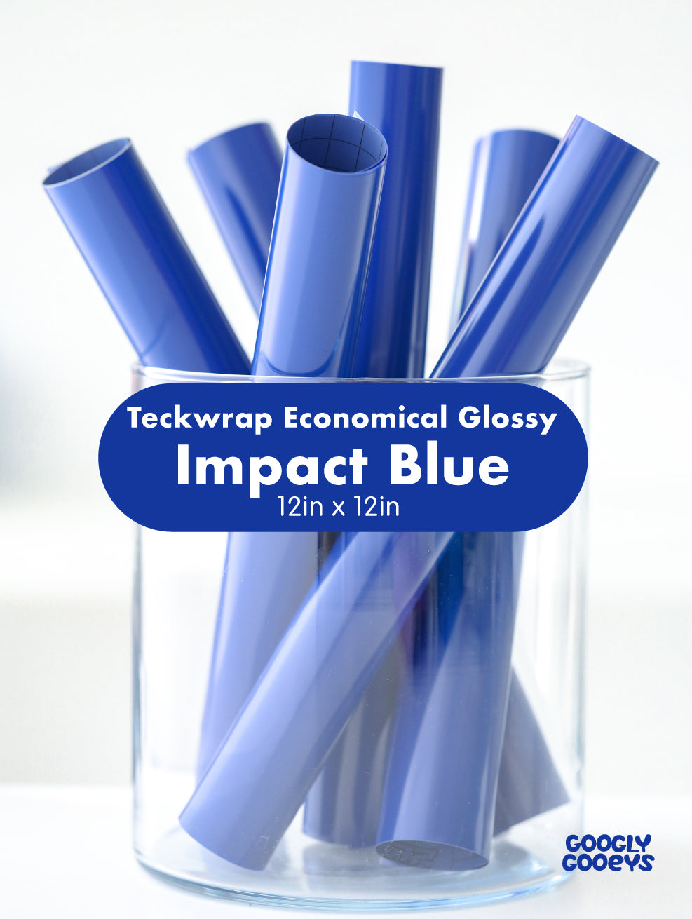 Teckwrap 001 Economical Glossy Adhesive Vinyl Stickers | 12in x 12in