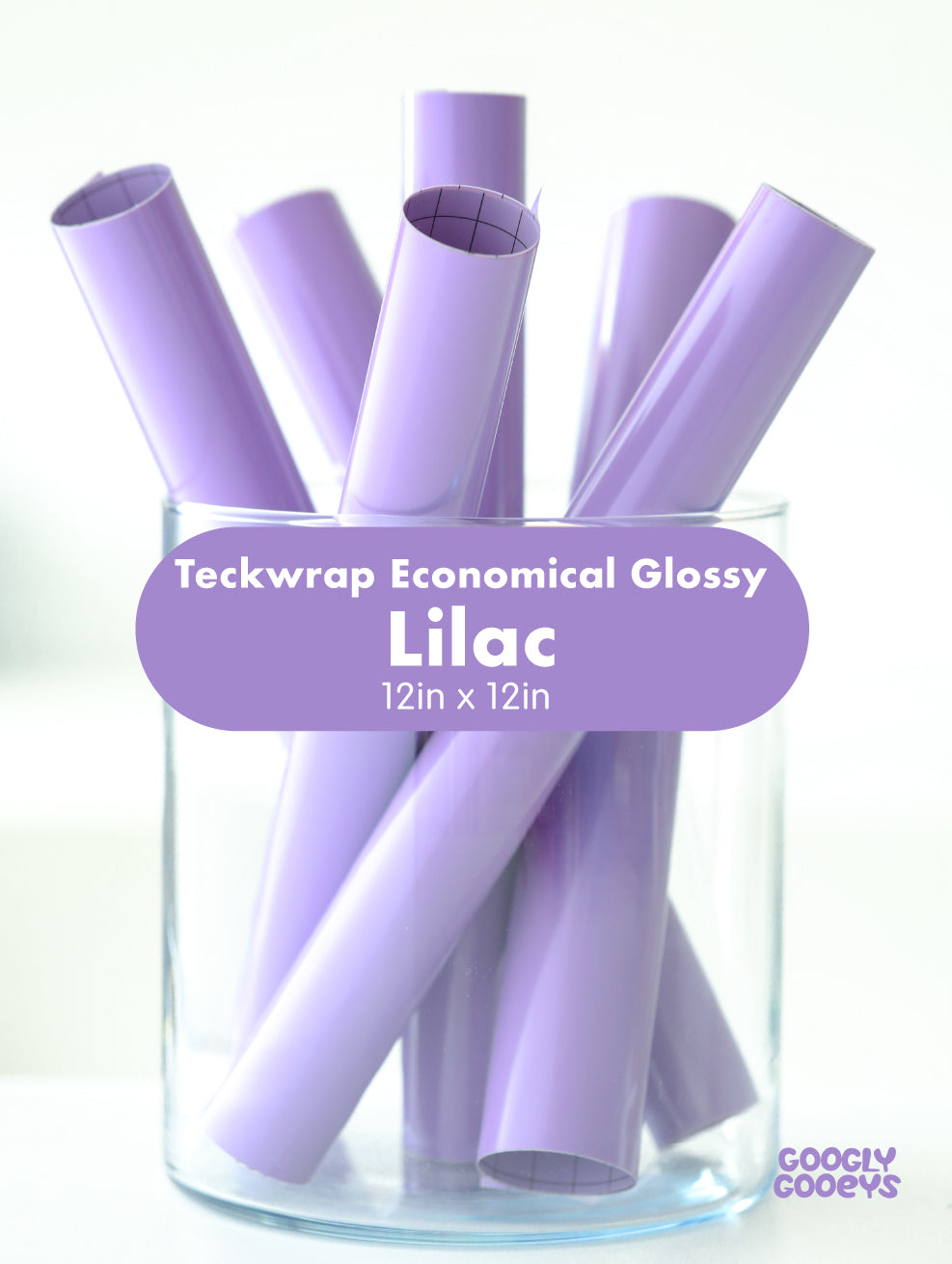 Teckwrap 001 Economical Glossy Adhesive Vinyl Stickers | 12in x 12in