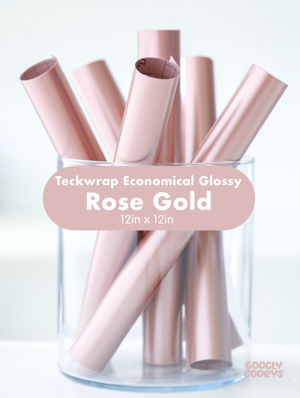 Teckwrap 001 Economical Glossy Adhesive Vinyl Stickers | 12in x 12in