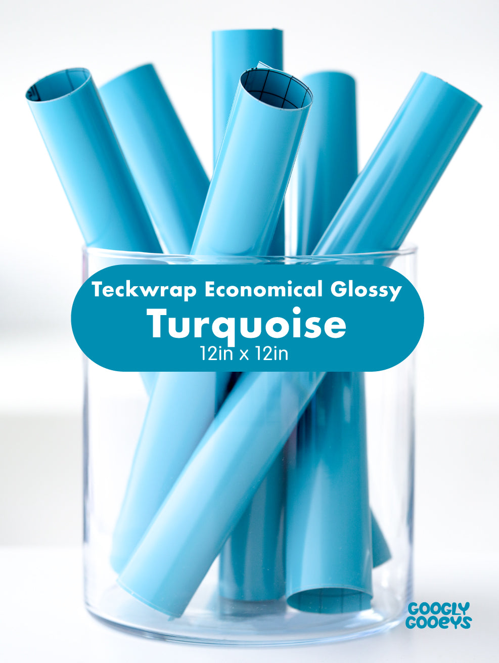 Teckwrap 001 Economical Glossy Adhesive Vinyl Stickers | 12in x 12in