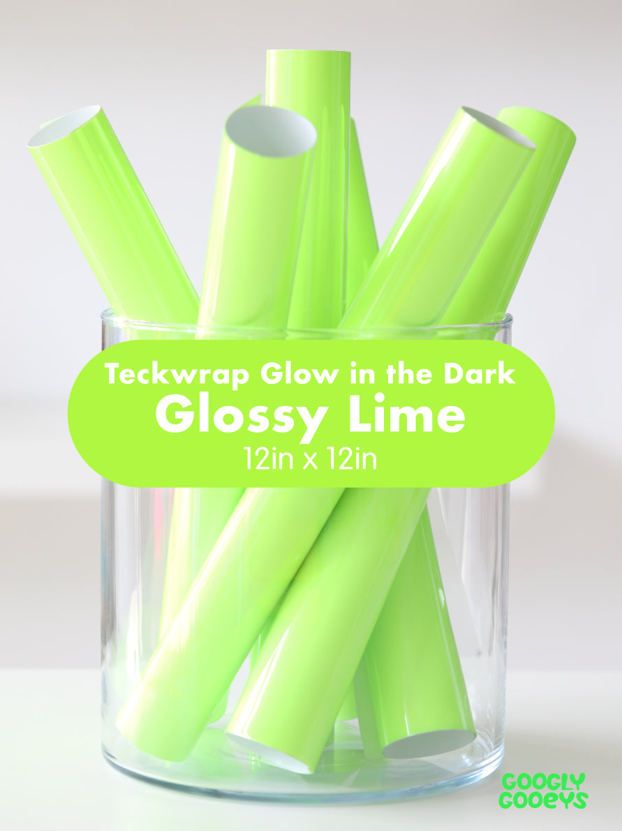 Teckwrap Glow in the Dark Adhesive Vinyl Stickers | 12in x 12in