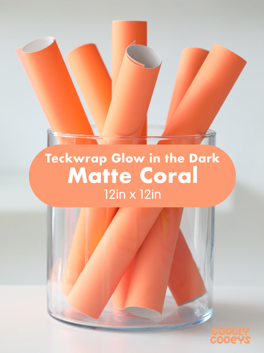 Teckwrap Glow in the Dark Adhesive Vinyl Stickers | 12in x 12in