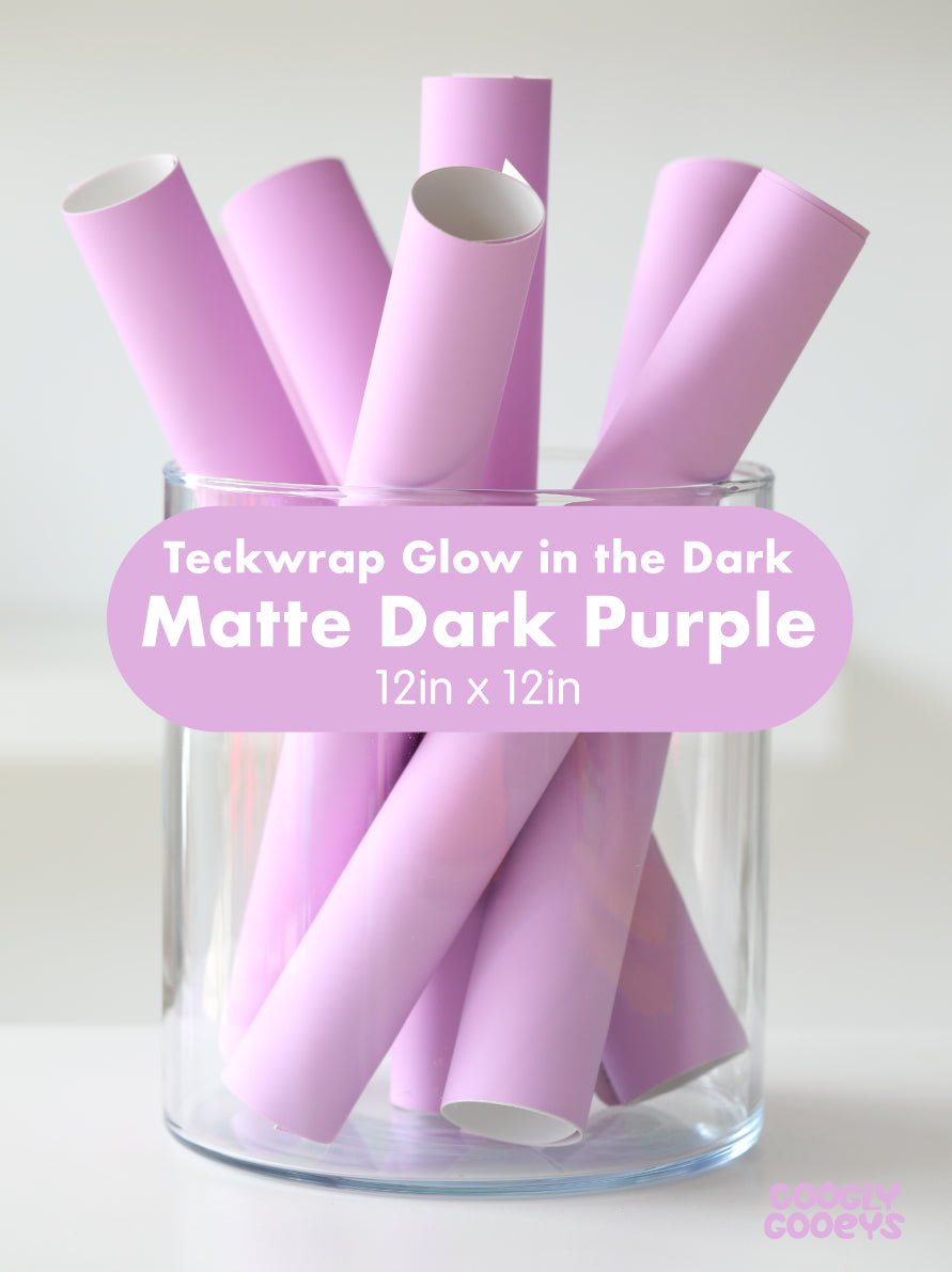 Teckwrap Glow in the Dark Adhesive Vinyl Stickers | 12in x 12in