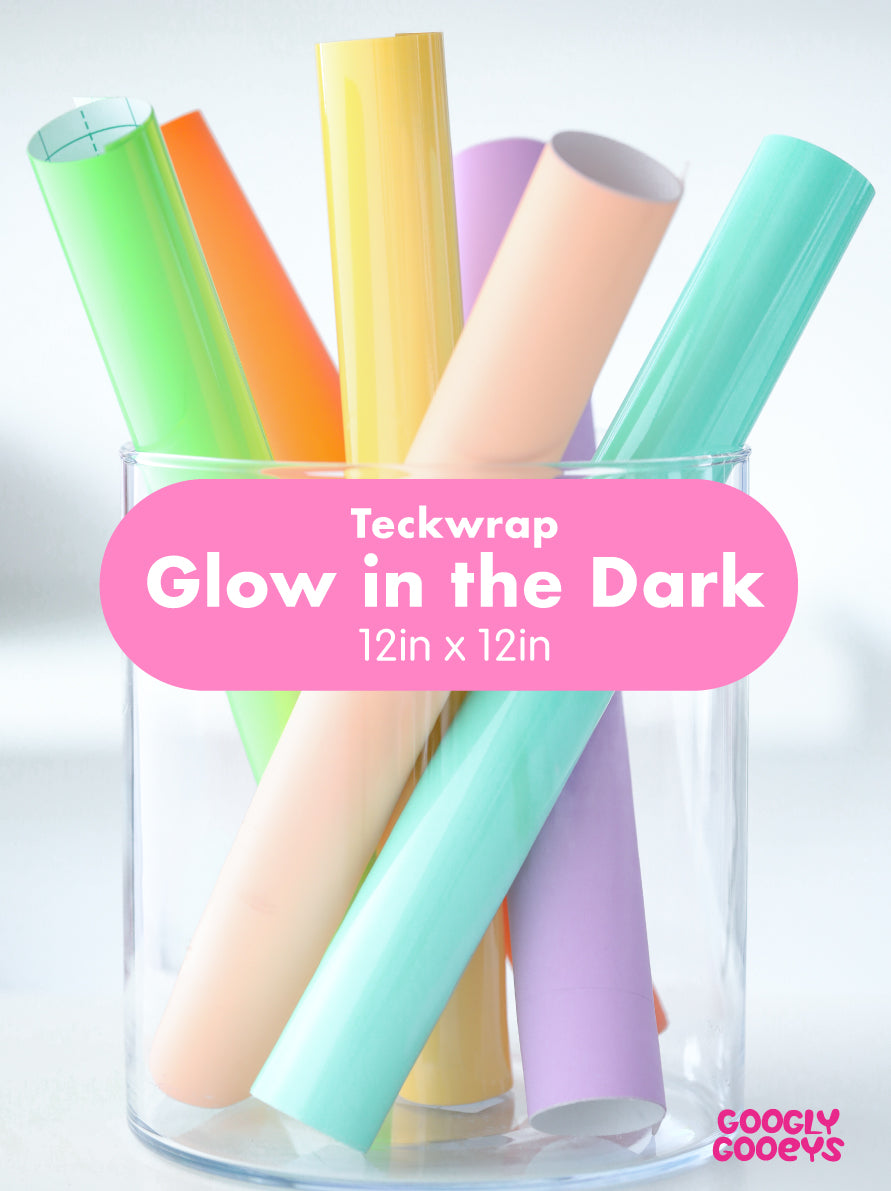 Teckwrap Glow in the Dark Adhesive Vinyl Stickers | 12in x 12in
