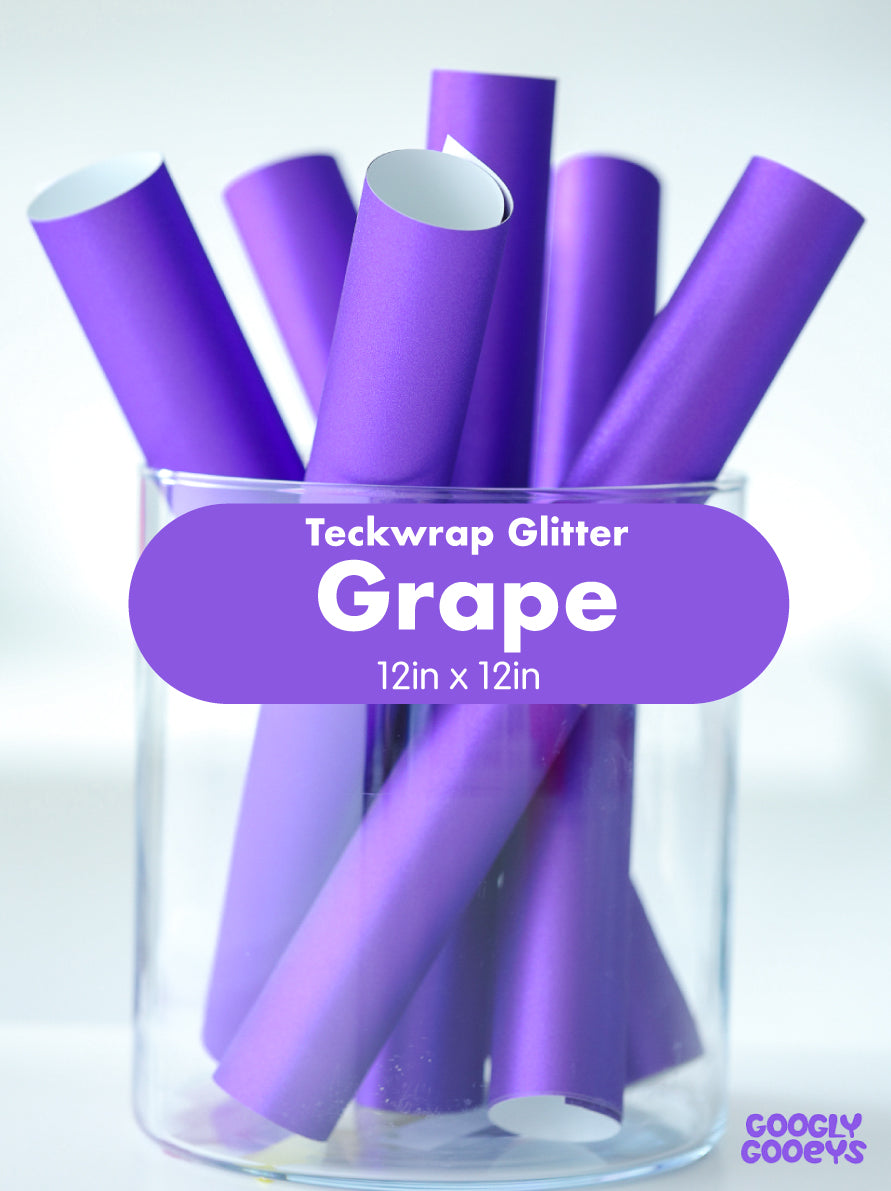 Teckwrap Glitter Adhesive Vinyl Stickers | 12in x 12in