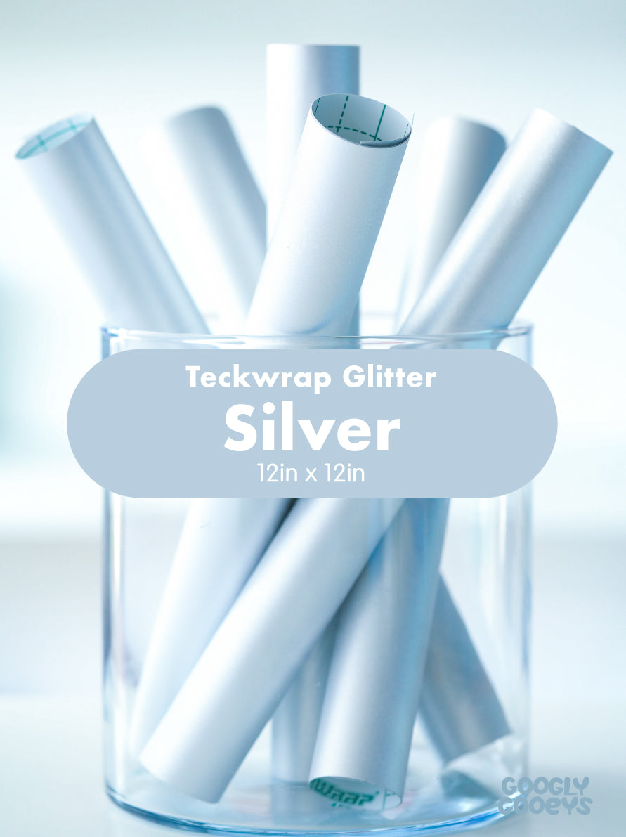 Teckwrap Glitter Adhesive Vinyl Stickers | 12in x 12in