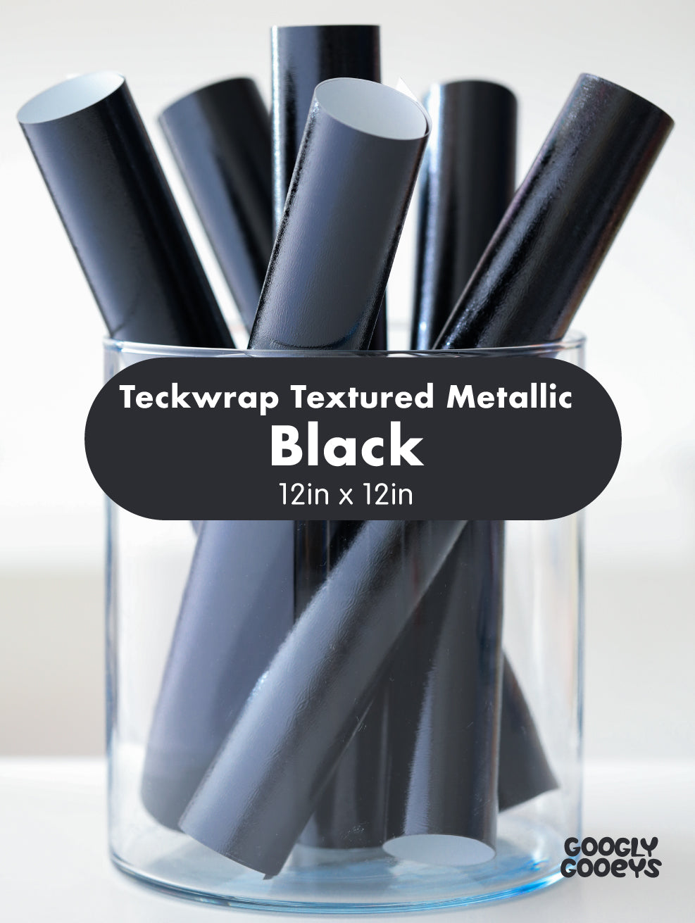 Teckwrap Textured Metallic Adhesive Vinyl Stickers | 12in x 12in