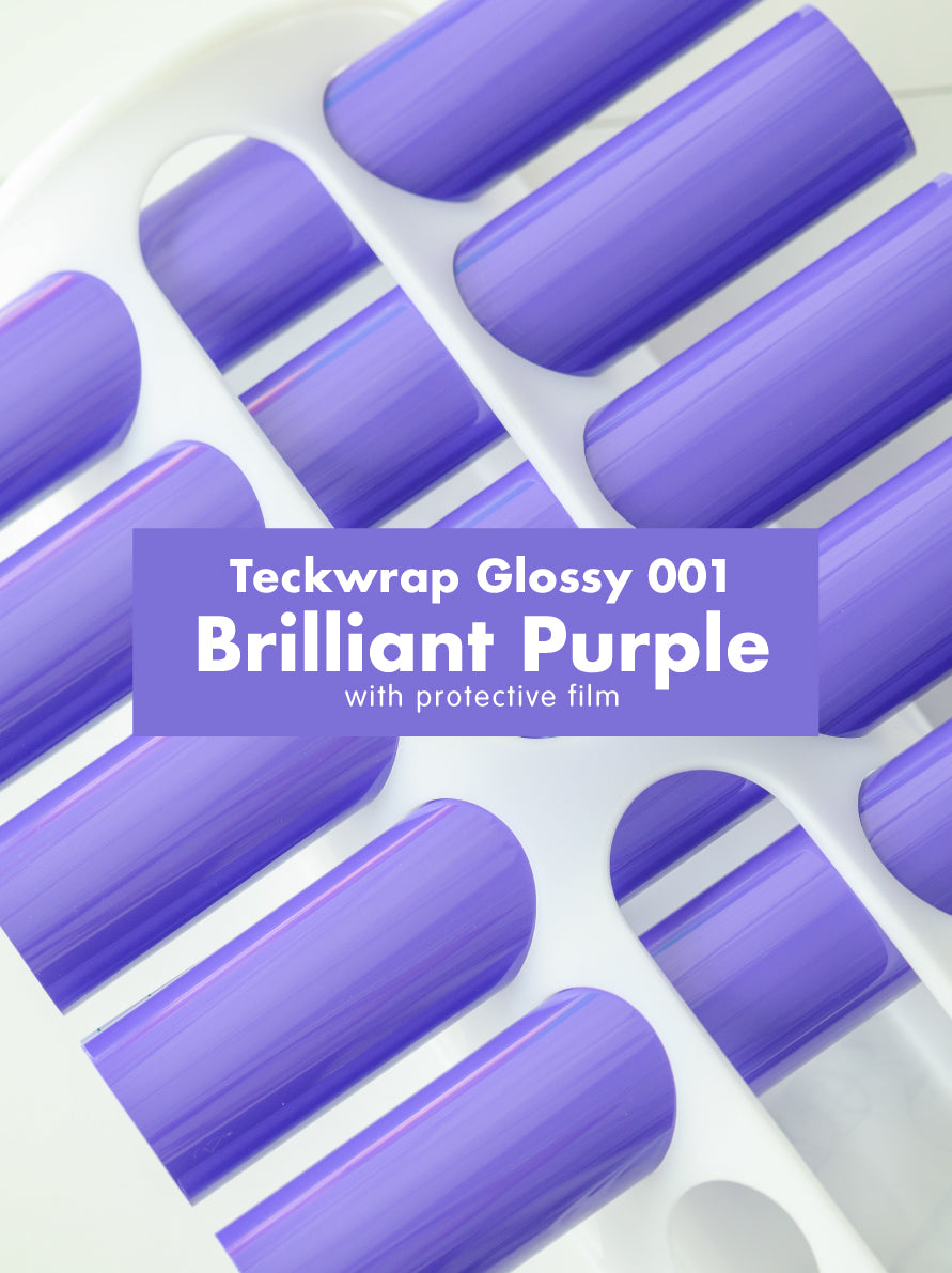 Teckwrap 001 Series Glossy Adhesive Vinyl Stickers | 12in x 12in