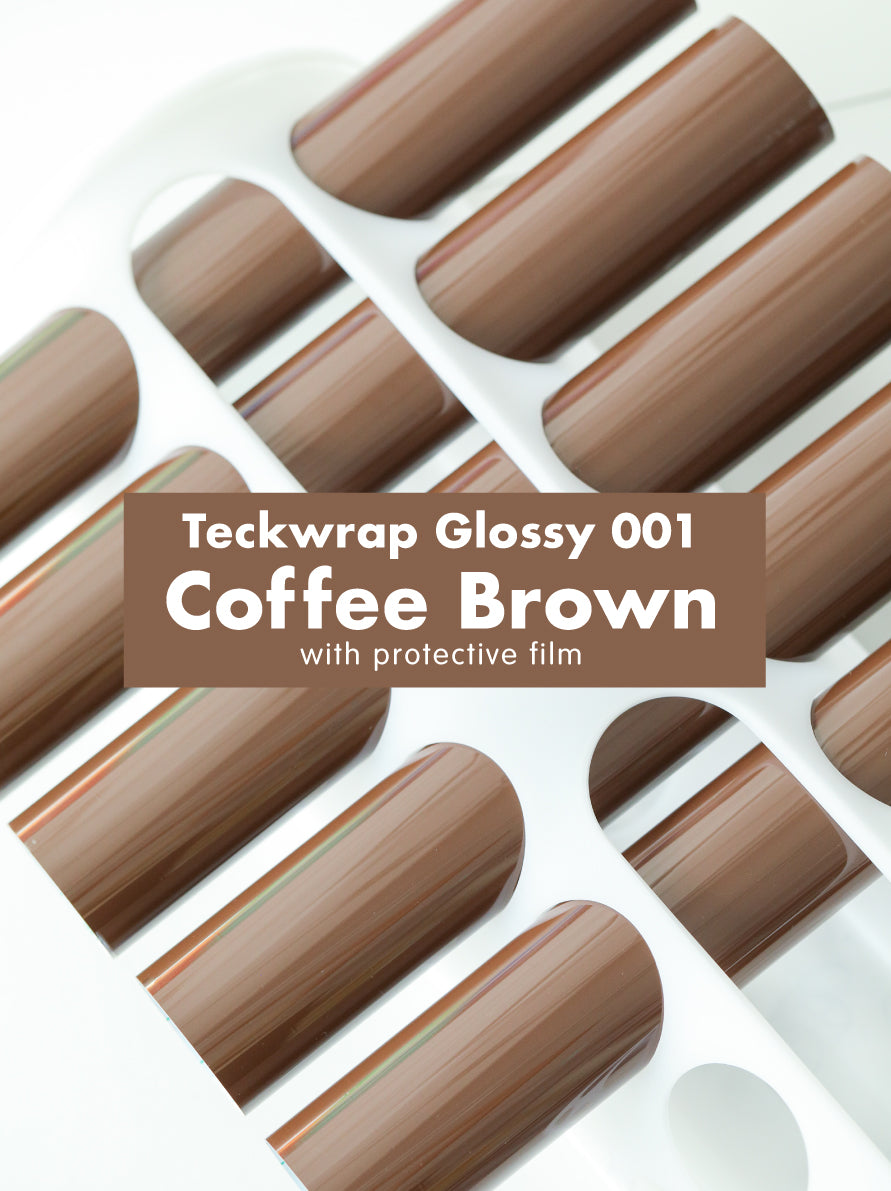 Teckwrap 001 Series Glossy Adhesive Vinyl Stickers | 12in x 12in