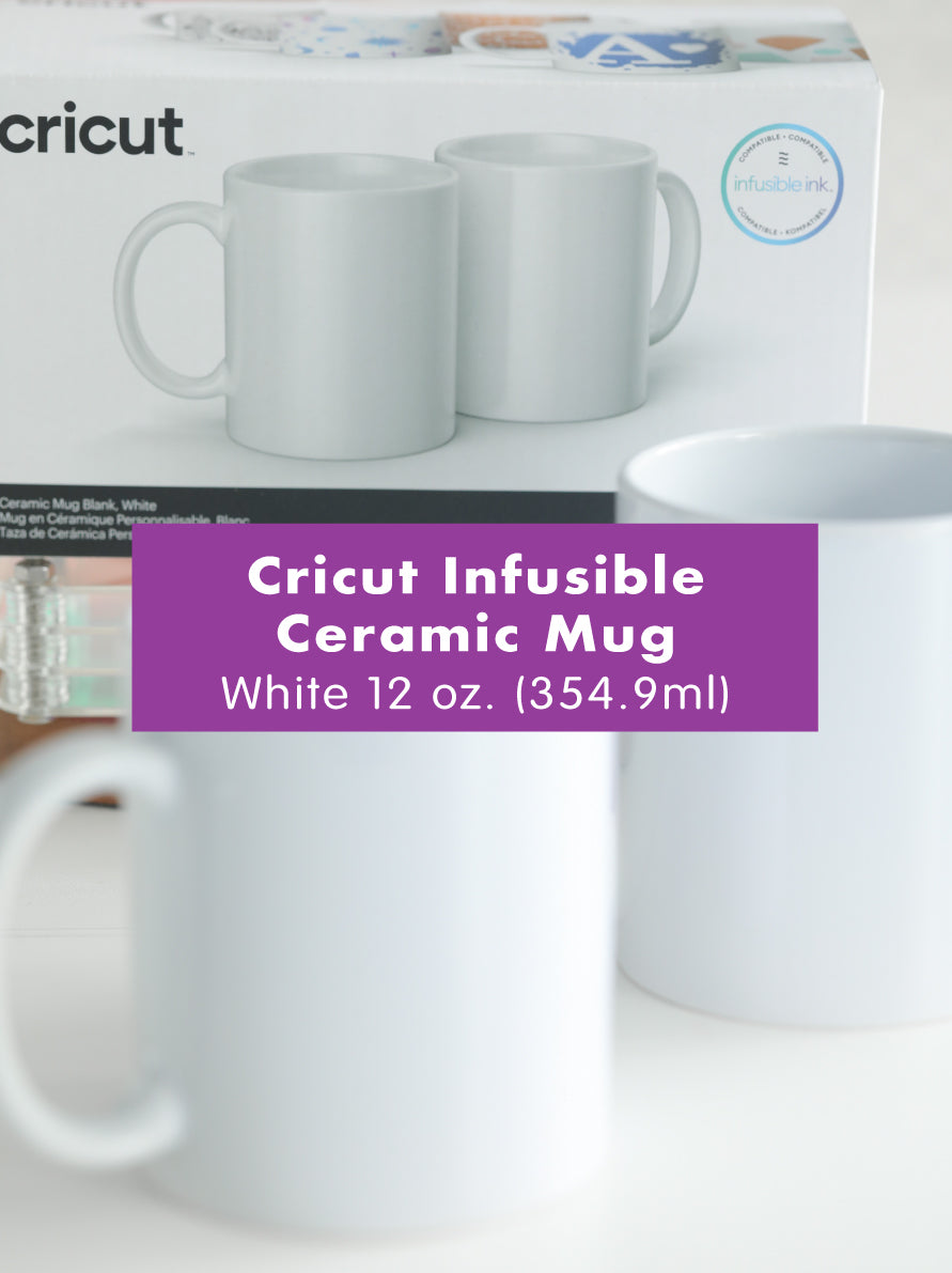 Cricut Infusible Ceramic Blank Mug (Set of 2) 12 oz. (295.7 ml)