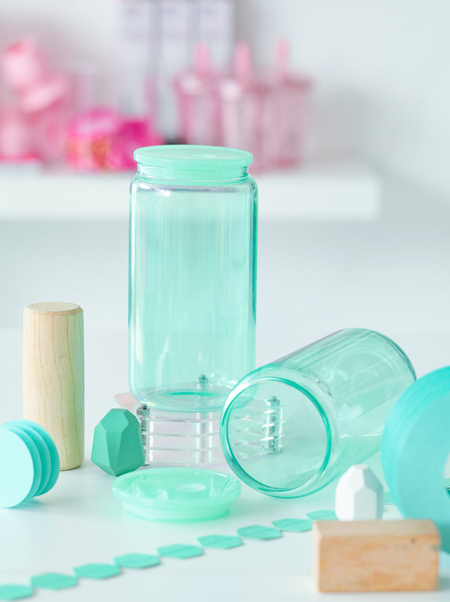 Jelly Colored Soda Glass Tumbler 16oz.