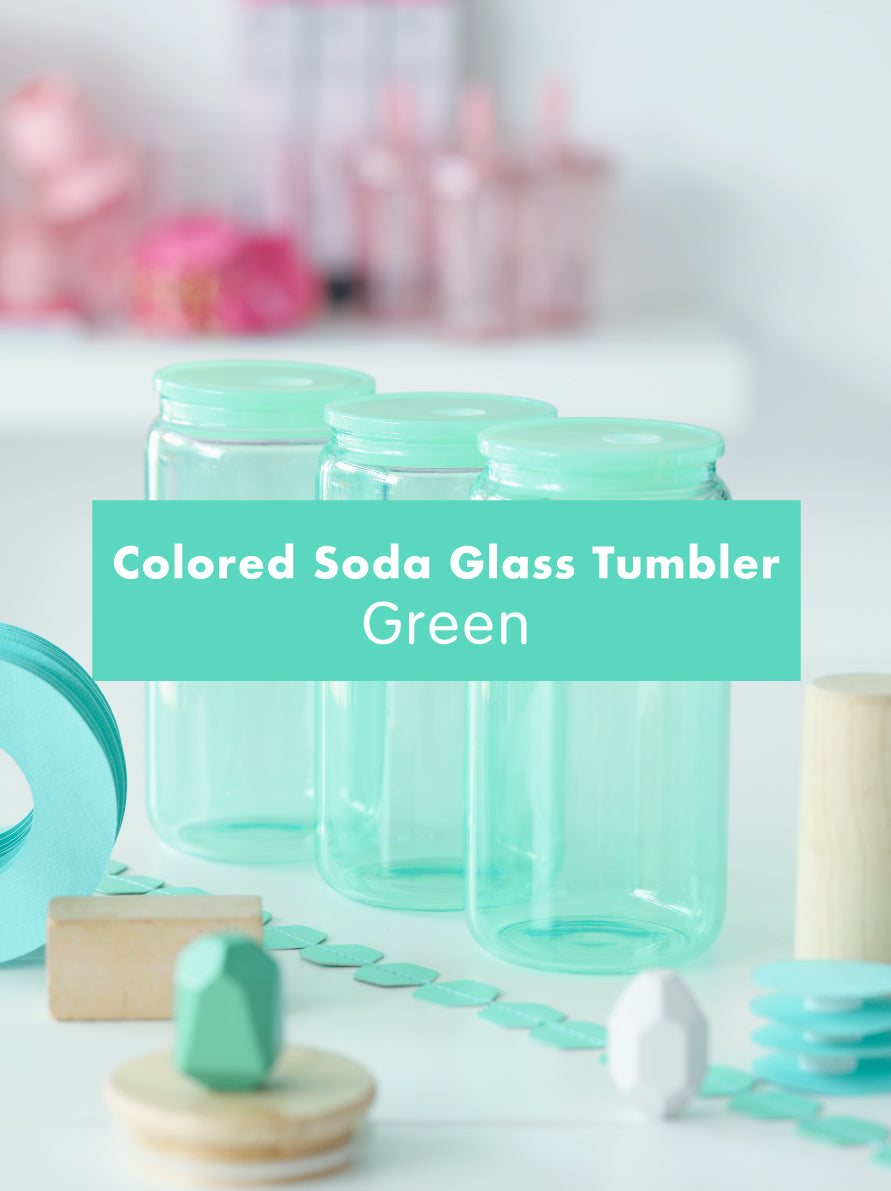 Jelly Colored Soda Glass Tumbler 16oz.