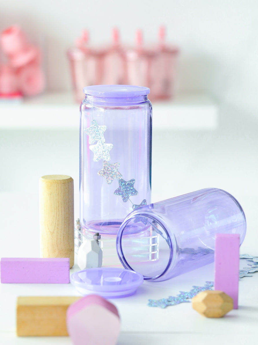 Jelly Colored Soda Glass Tumbler 16oz.