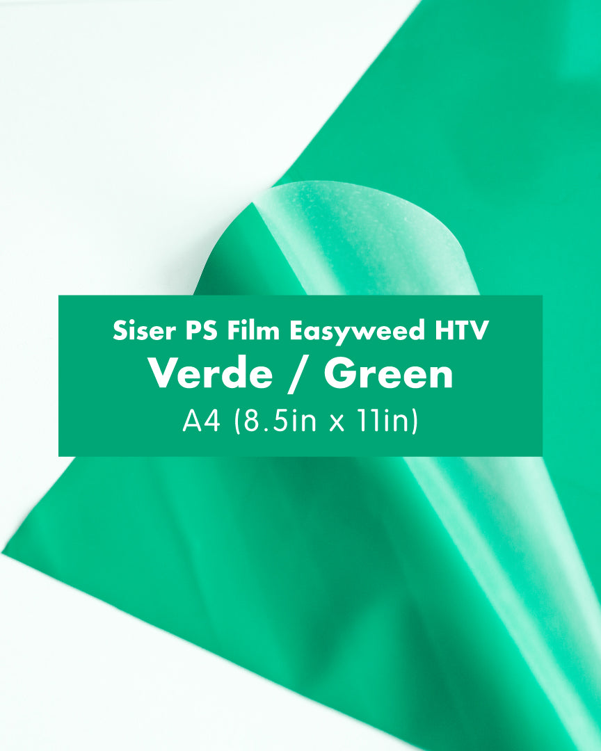 Siser P.S. Film – EasyWeed  Heat Transfer Vinyl (HTV) Iron-On for Shirts, Bags, Caps |  A4 (9.75in x 12in)