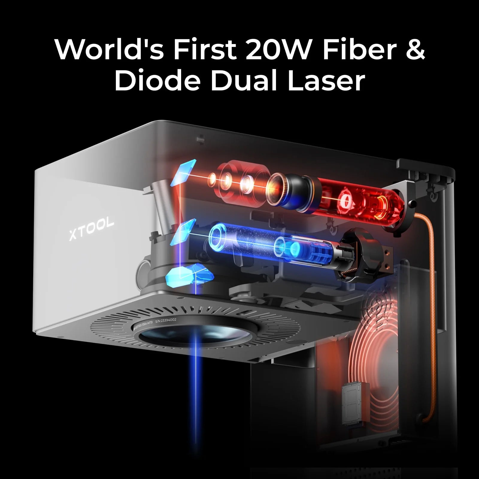 xTool F1 Ultra 20W Fiber & Diode Dual Laser Engraver Machine