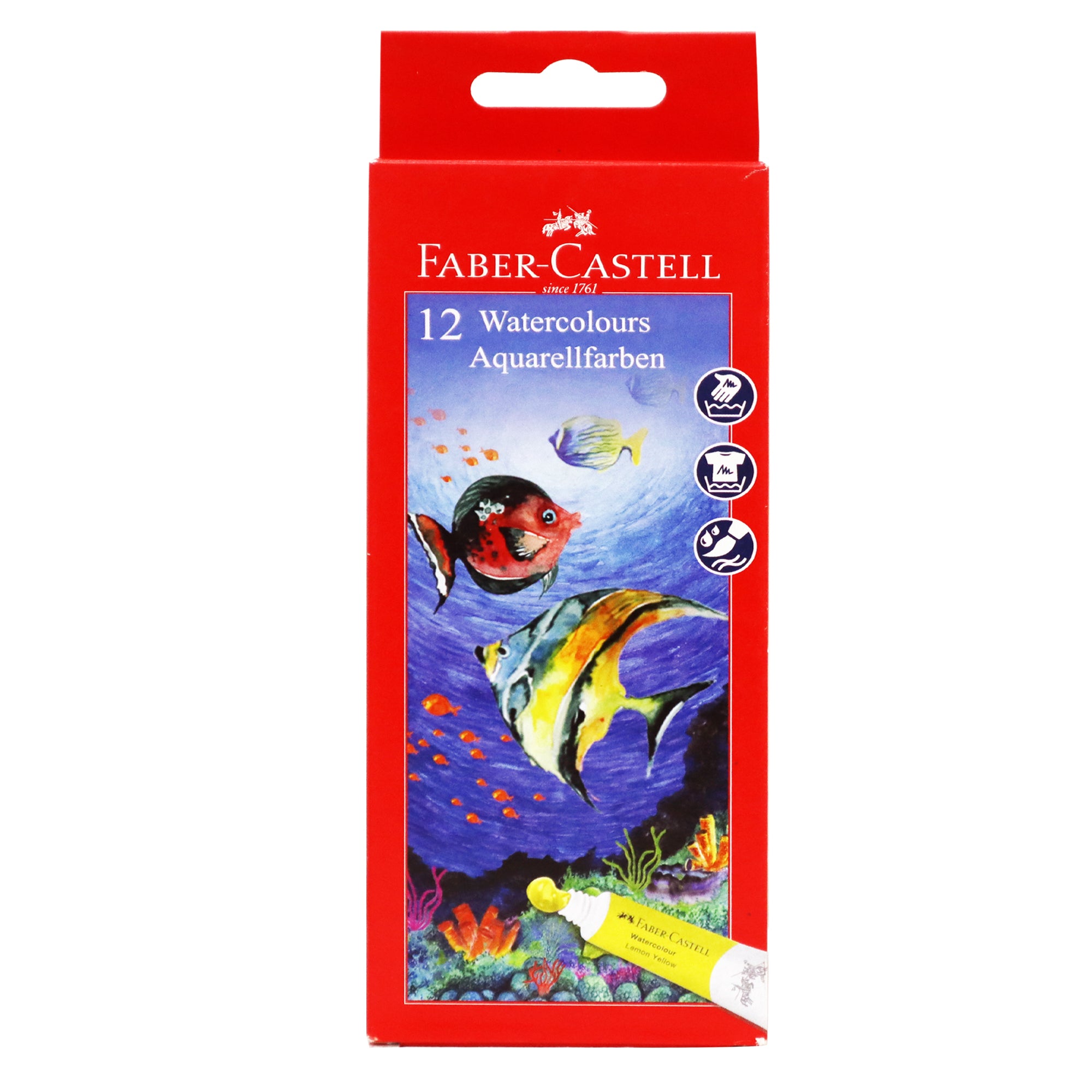 Faber Castell 12pcs Watercolour on tube | 12c 5ml