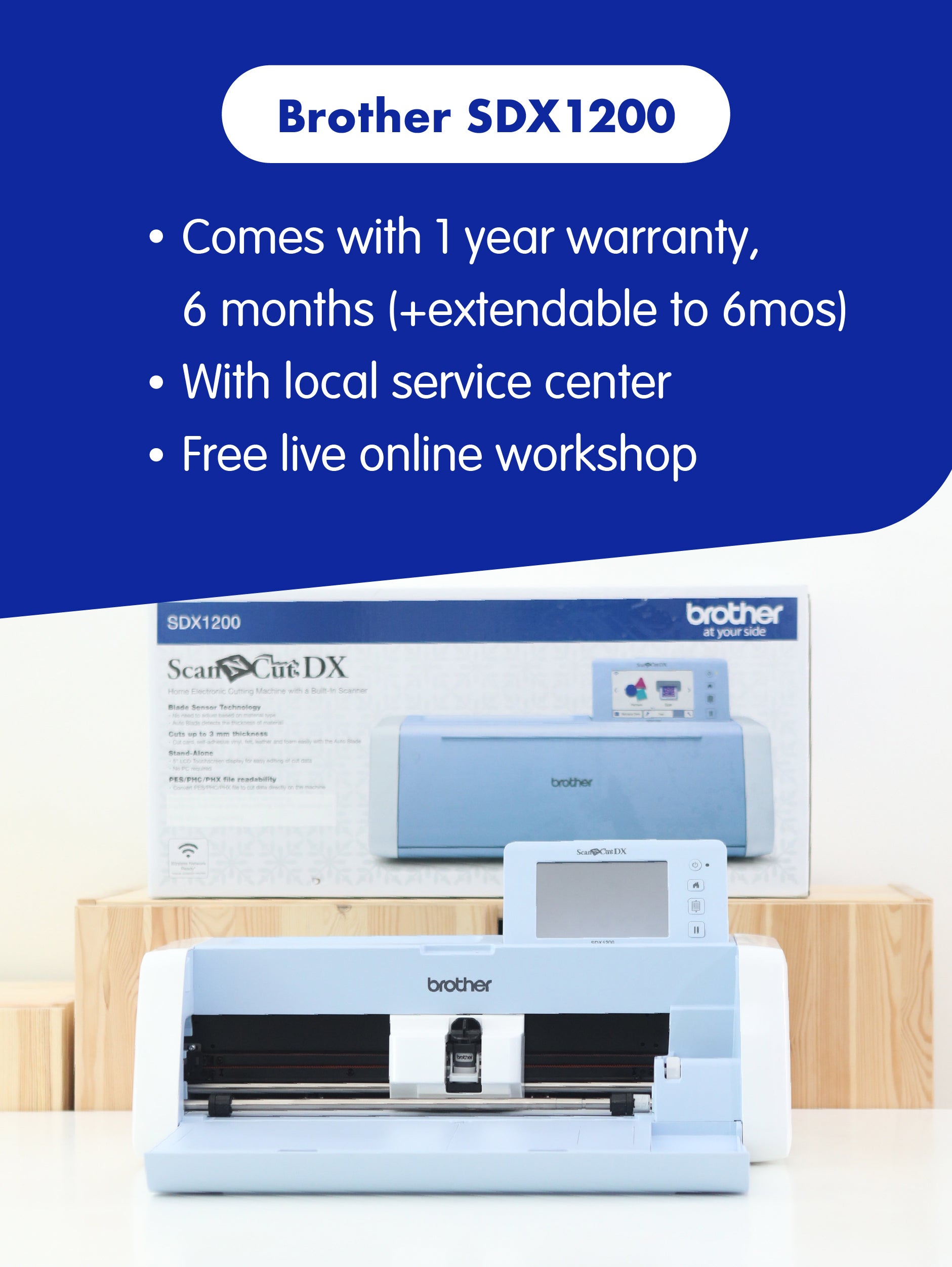 Brother Scan N Cut SDX1200 (Scan and Cut) | Philippines Warranty