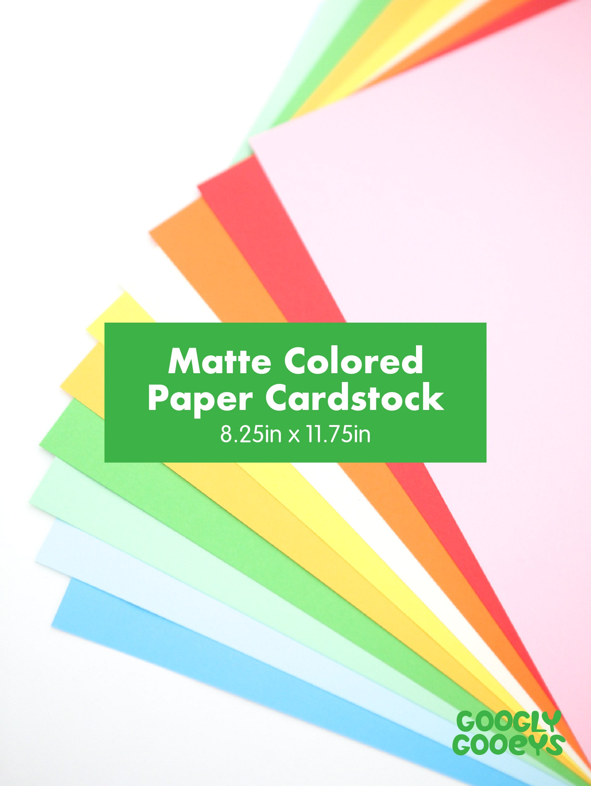 Colored Paper Cardstock Matte 120gsm | 8.25 in x 11.75in