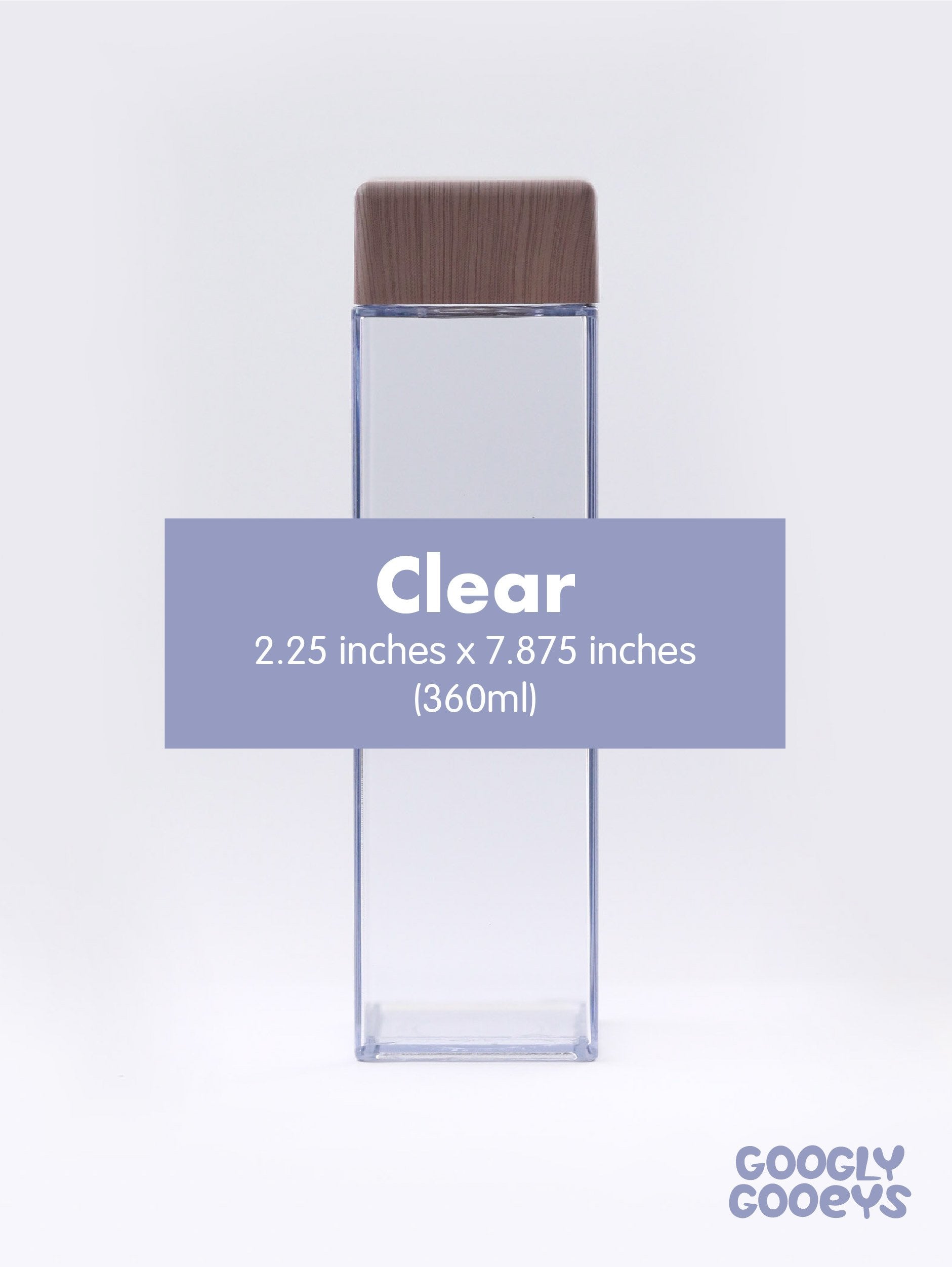 Square Lid Water Bottle Tumbler