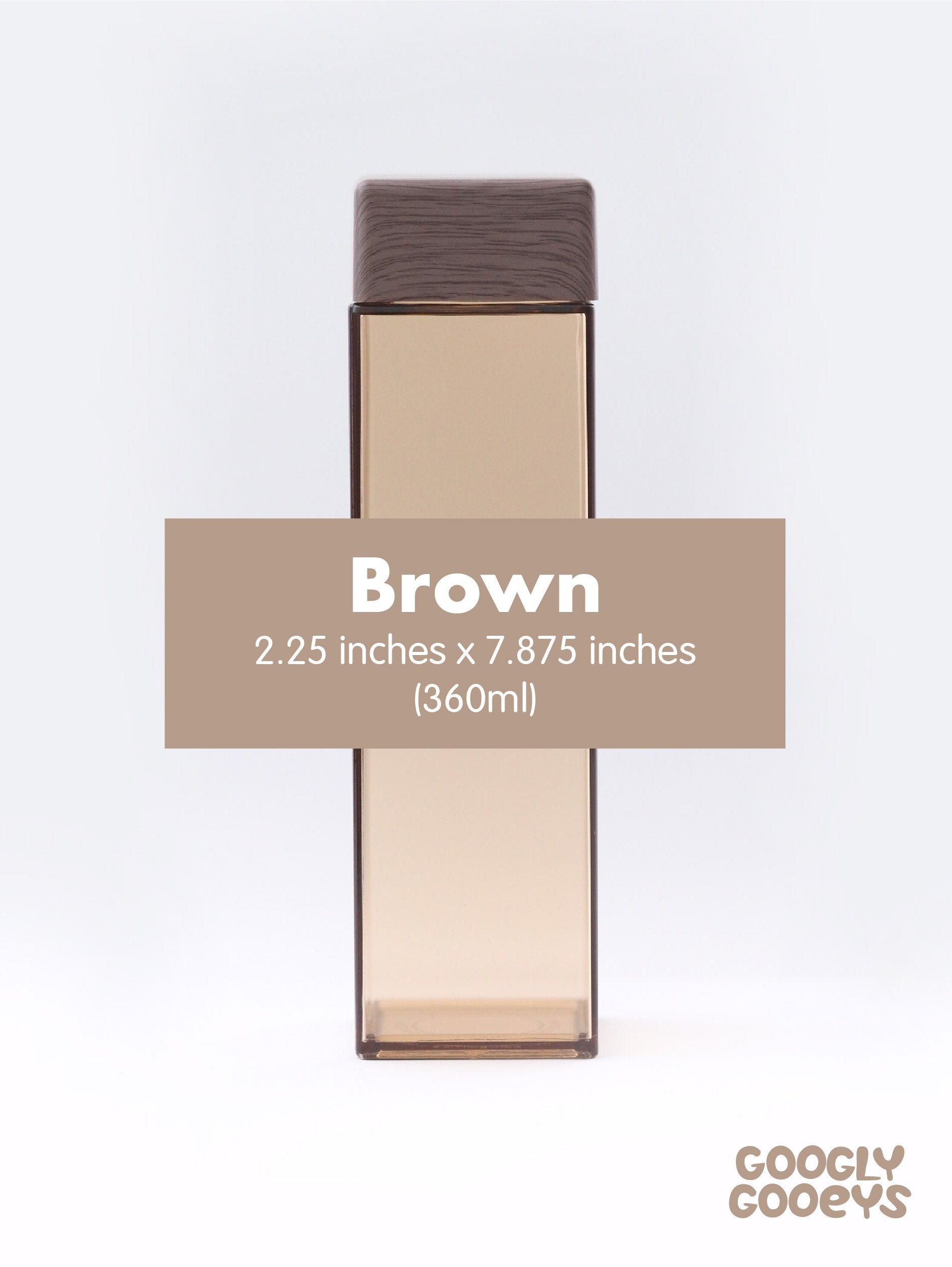 Square Lid Water Bottle Tumbler