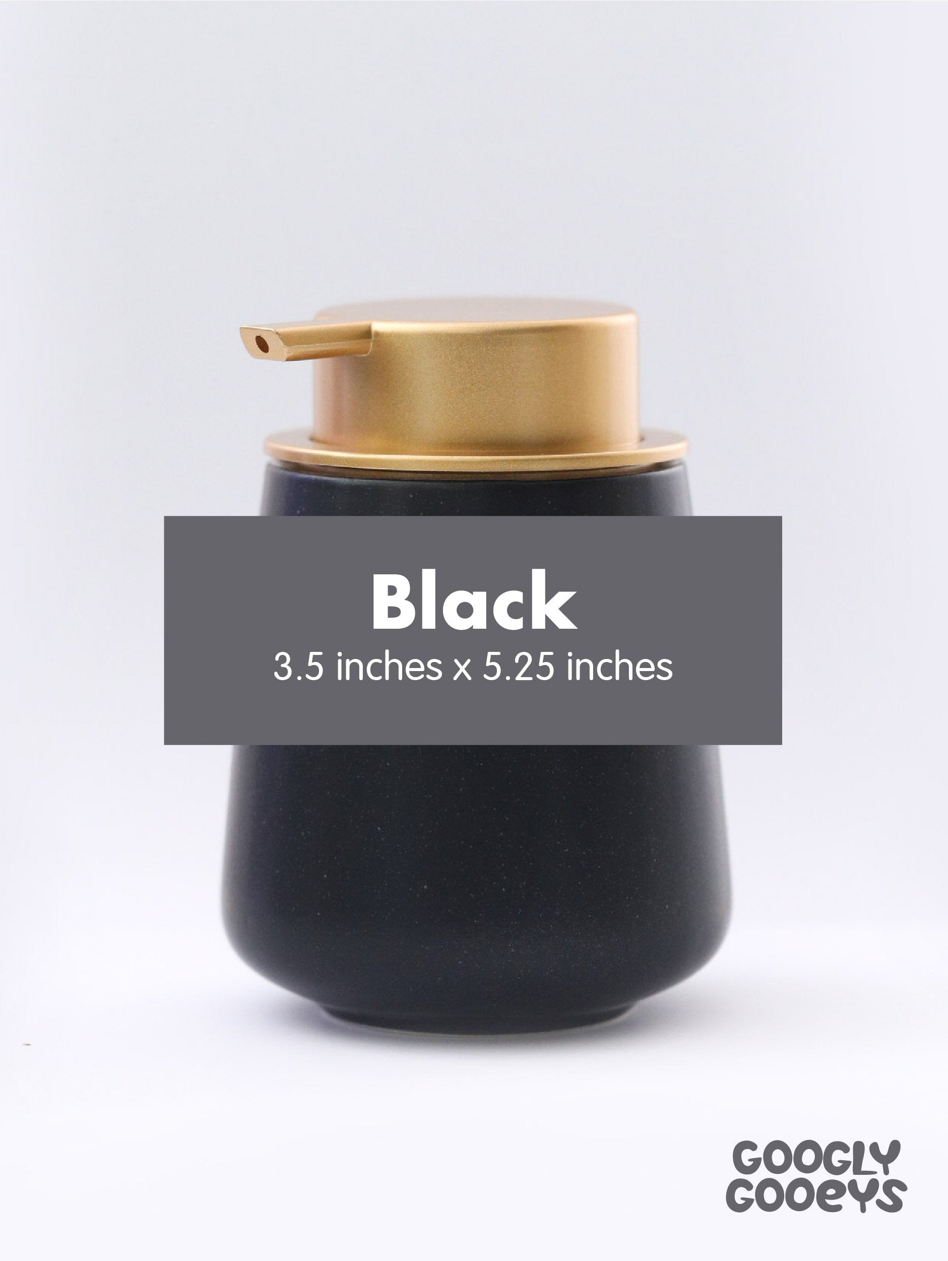 Ceramic Soap Dispenser with Gold Pump