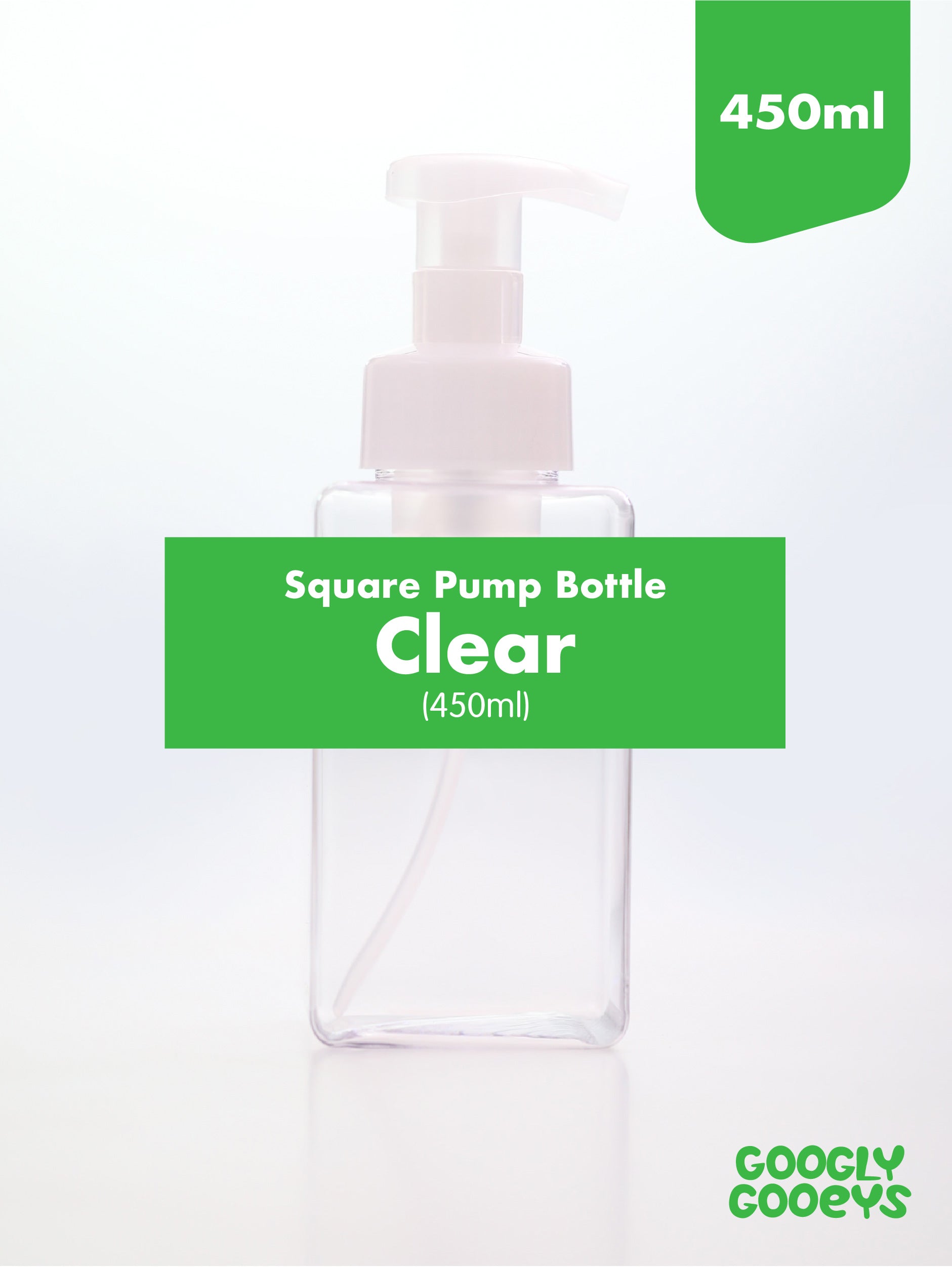 Square Pump Bottle Dispenser (250ml & 450ml)