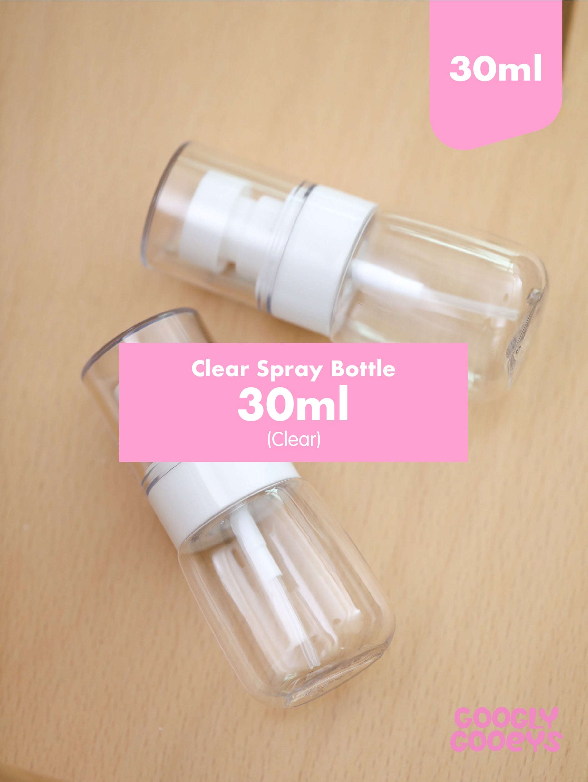Alcohol Spray Bottle Dispenser Clear