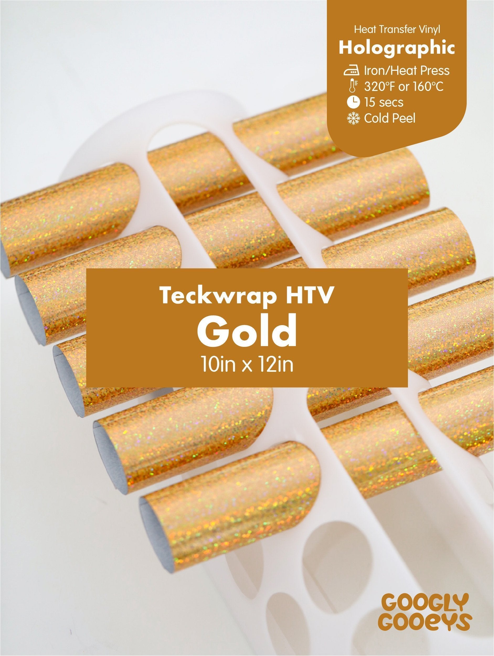 Teckwrap Holographic HTV Heat Transfer Iron-on Vinyl|10x12in Sheet