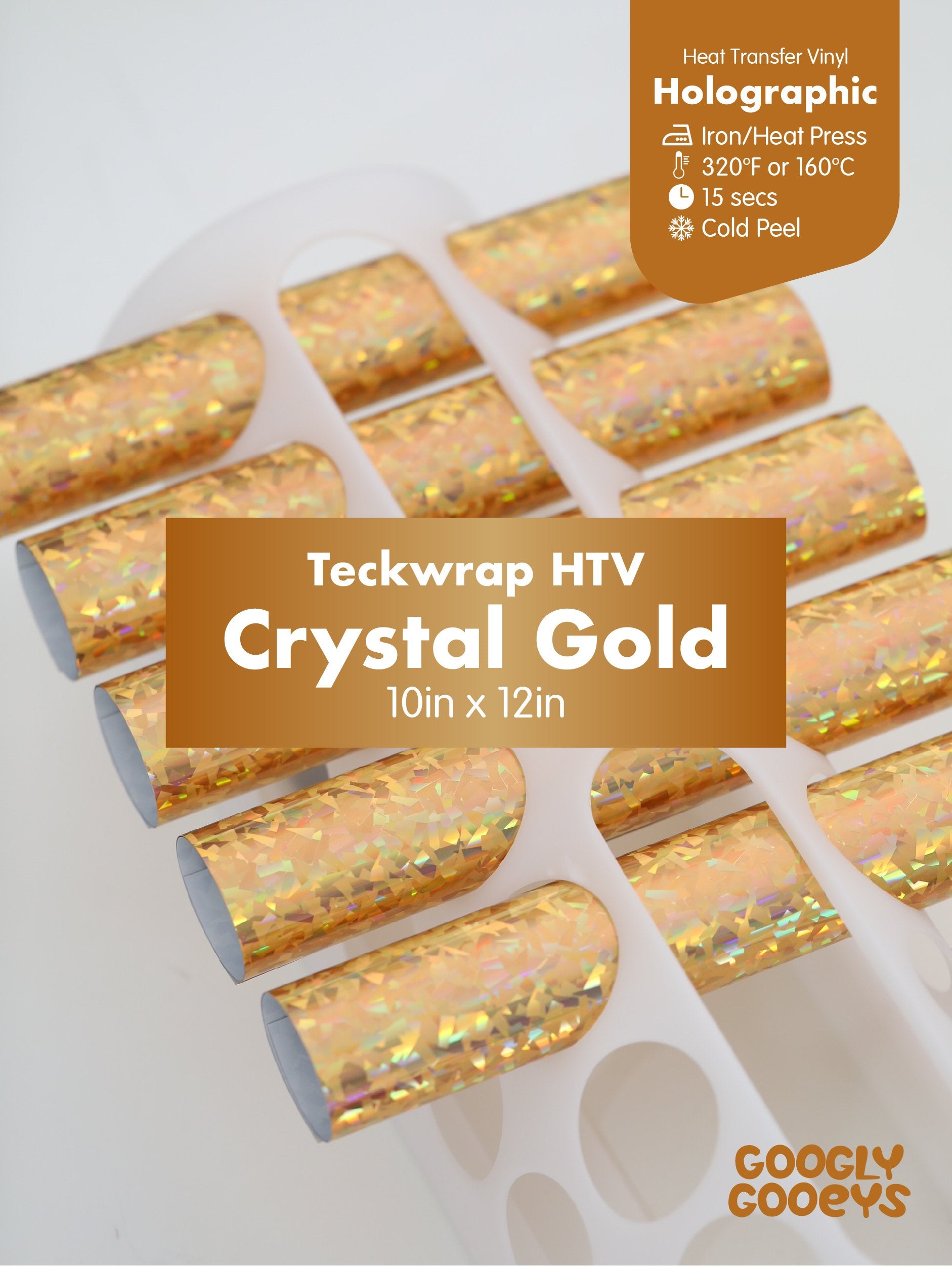 Teckwrap Holographic HTV Heat Transfer Iron-on Vinyl|10x12in Sheet