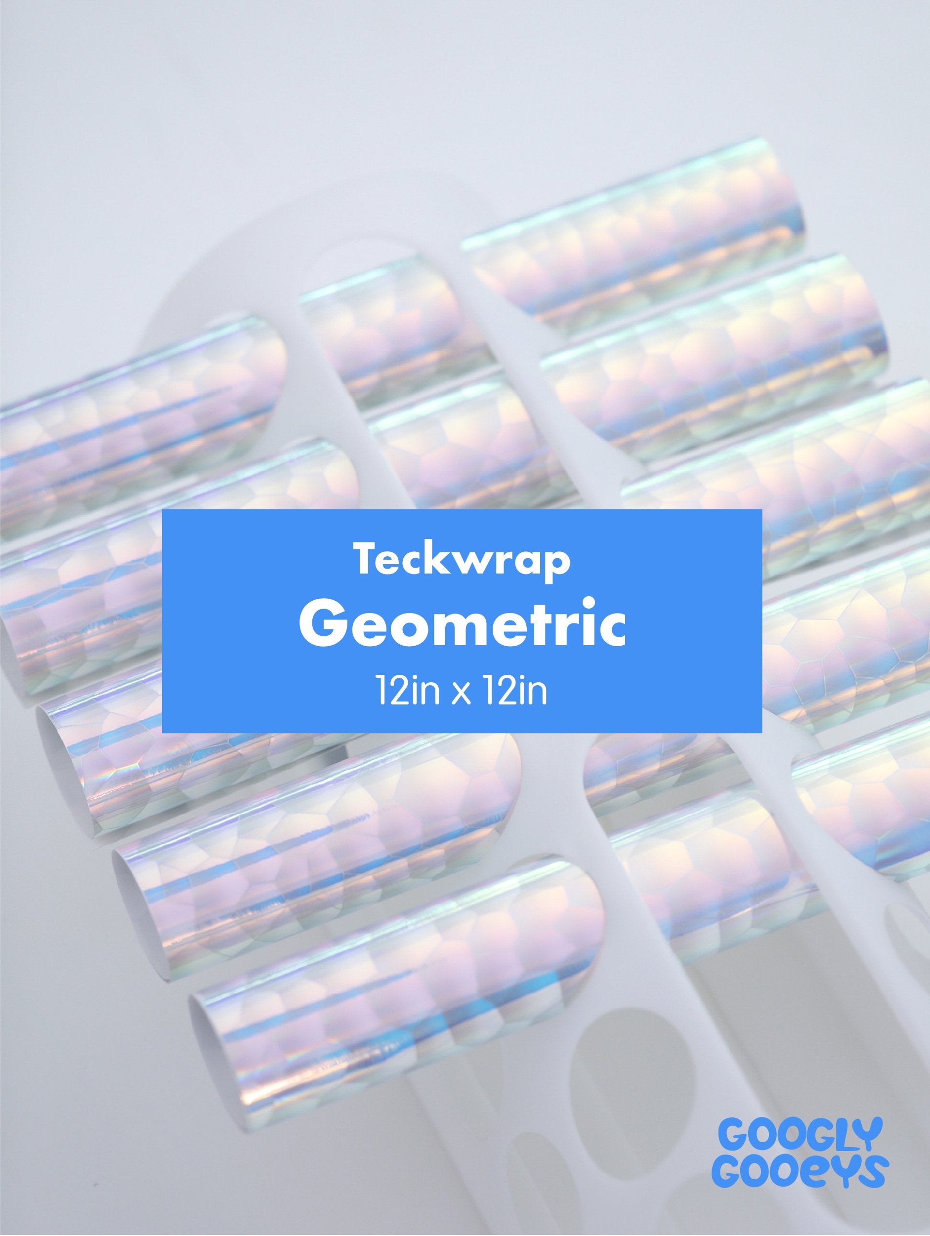 Teckwrap Holographic Pattern Adhesive Vinyl Stickers (12x12)