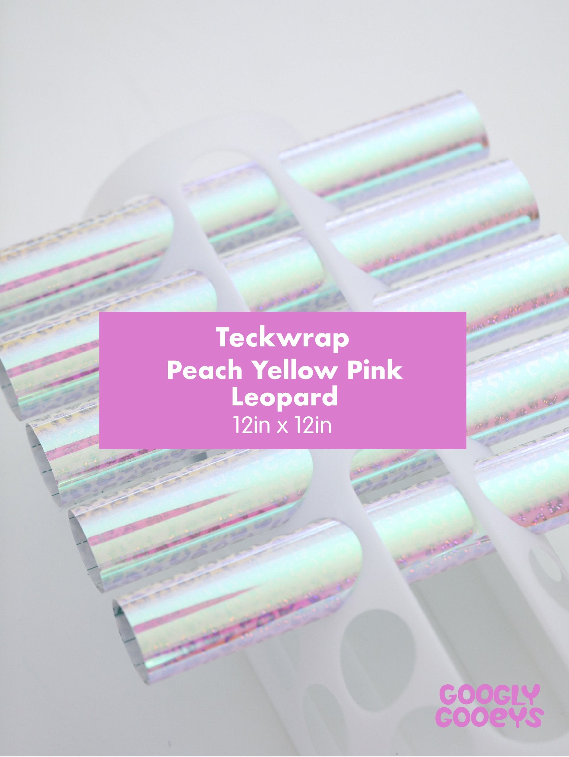 Teckwrap Holographic Pattern Adhesive Vinyl Stickers (12x12)