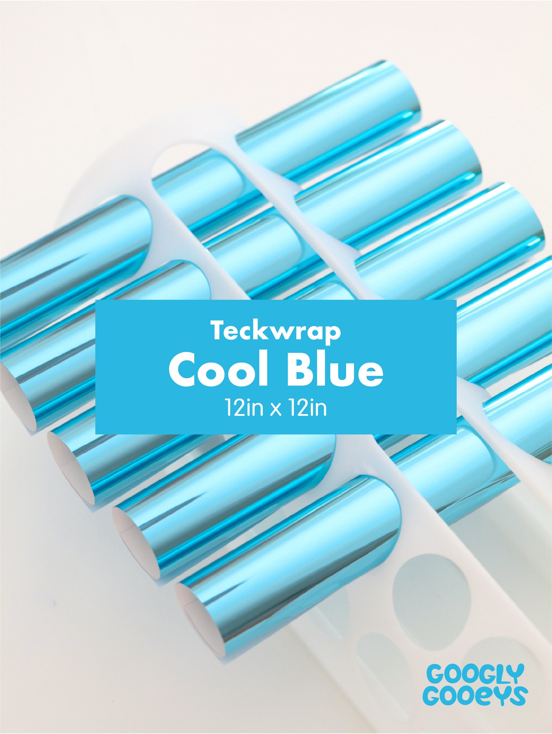 Teckwrap Mirror Chrome Adhesive Vinyl Stickers | 12in x 12in