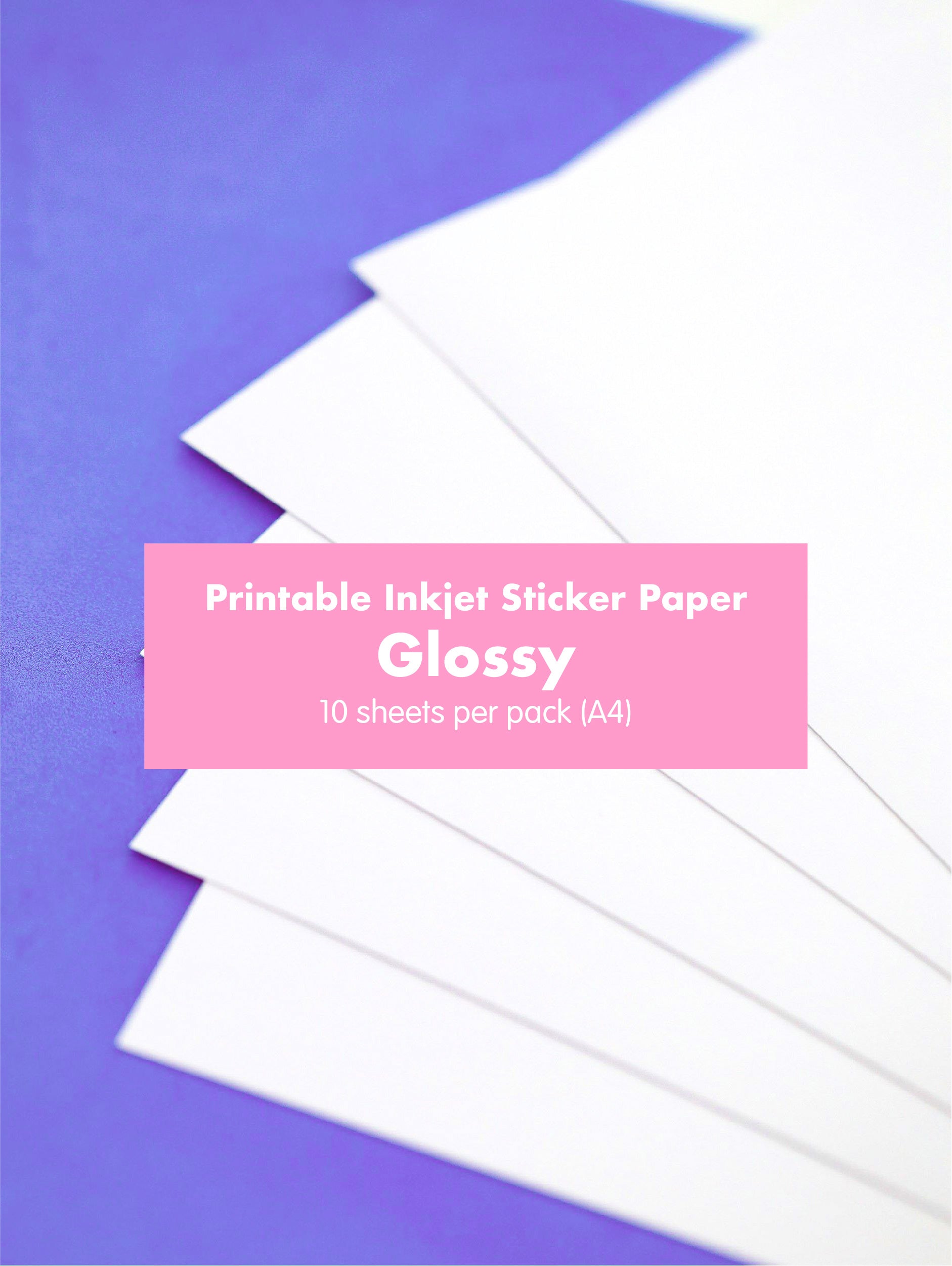 Googly Gooeys Printable Inkjet Friendly Sticker Paper | Glossy, Matte, Holographic (Waterproof with Canon G series Printers)
