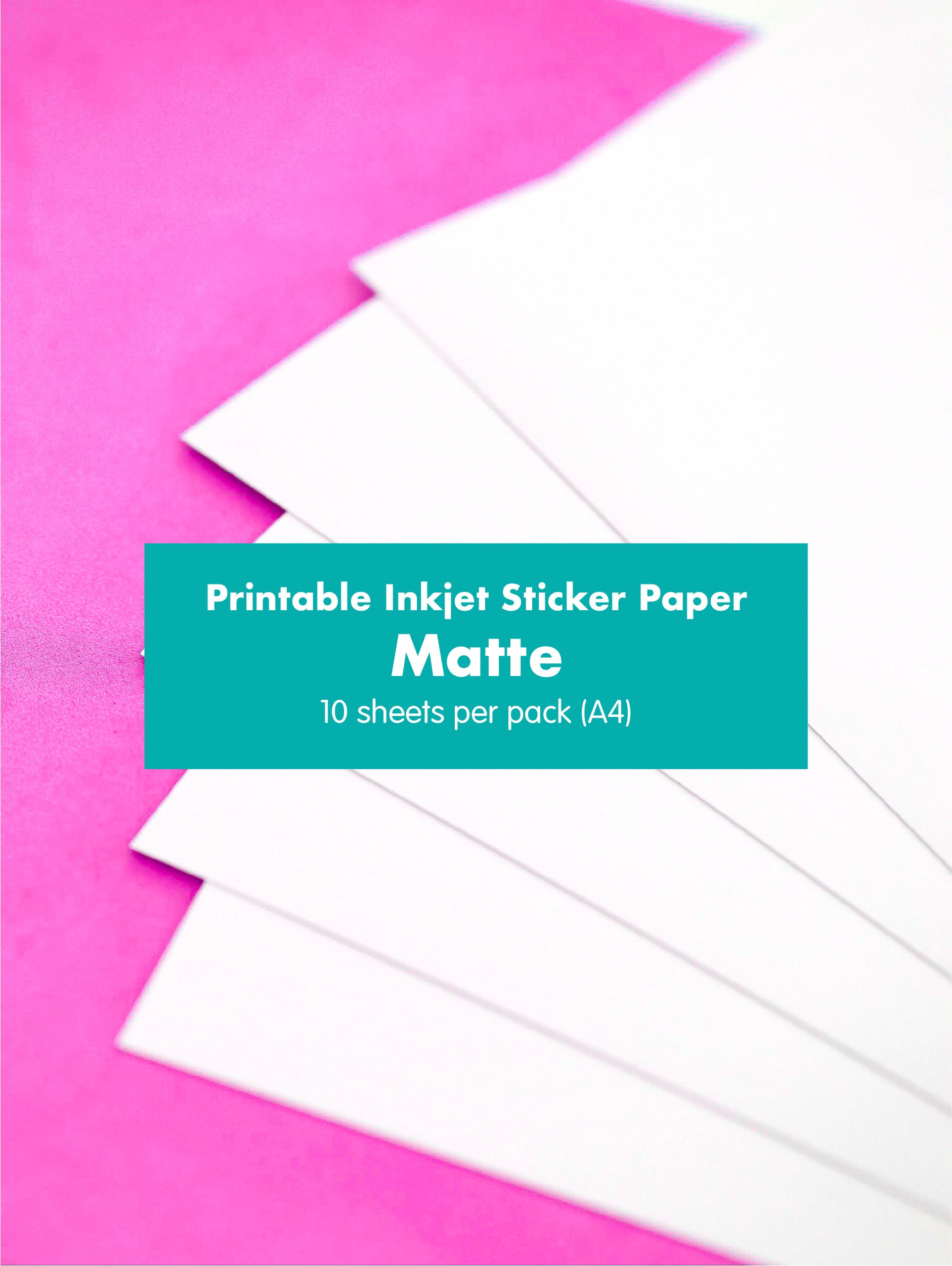 Googly Gooeys Printable Inkjet Friendly Sticker Paper | Glossy, Matte, Holographic (Waterproof with Canon G series Printers)