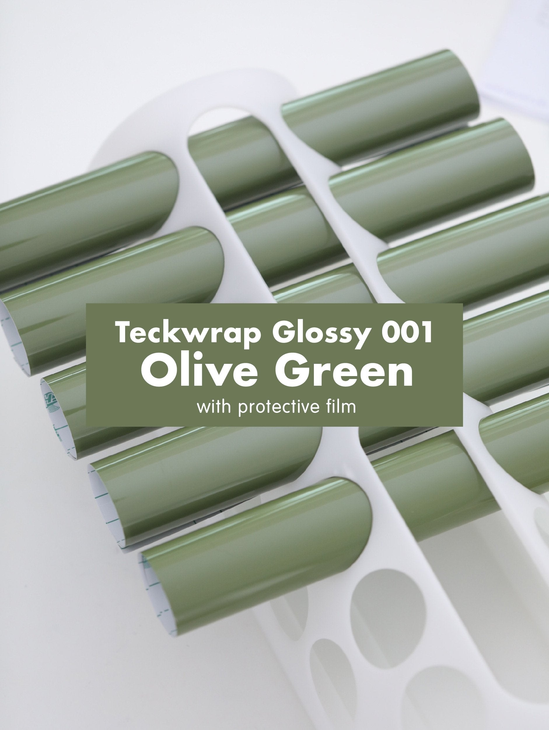 Teckwrap 001 Series Glossy Adhesive Vinyl Stickers | 12in x 12in