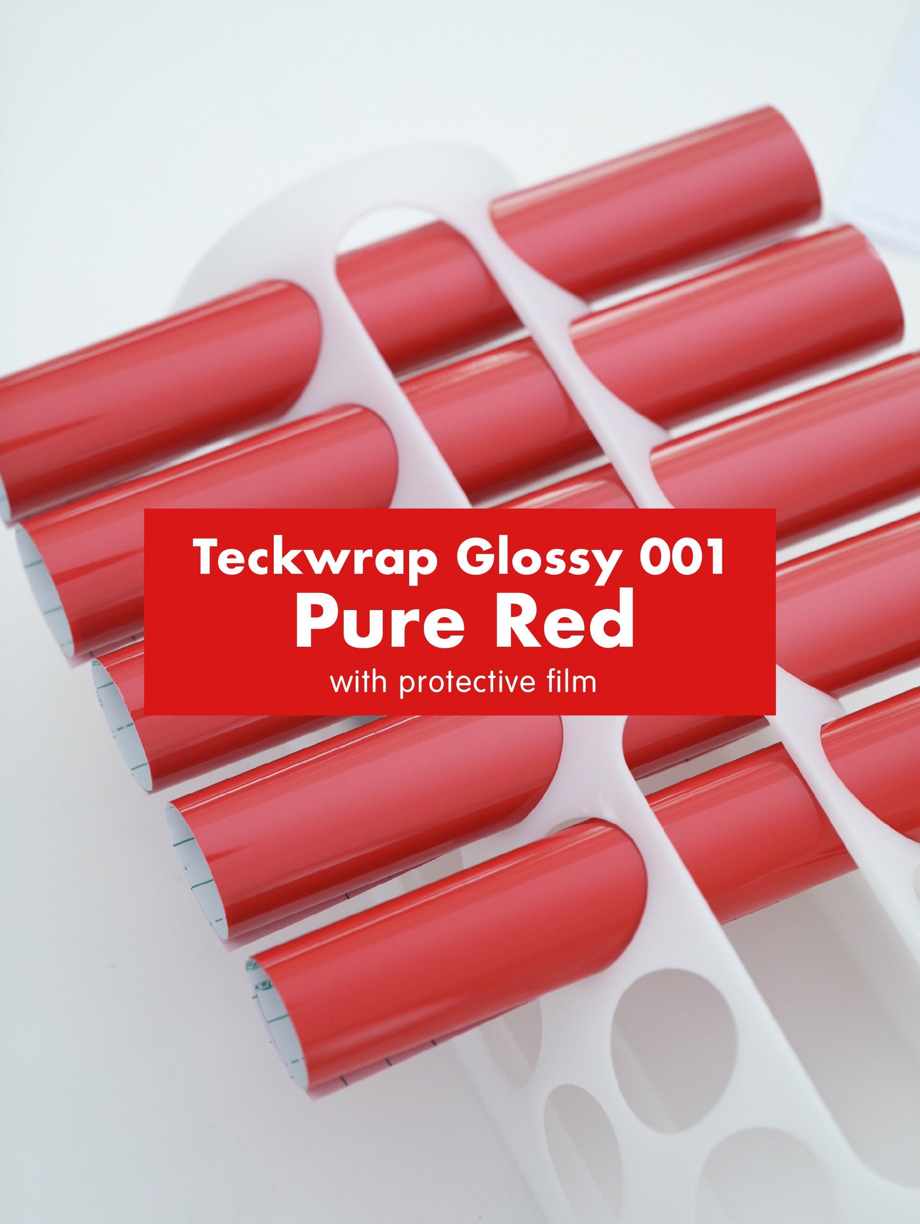 Teckwrap 001 Series Glossy Adhesive Vinyl Stickers | 12in x 12in