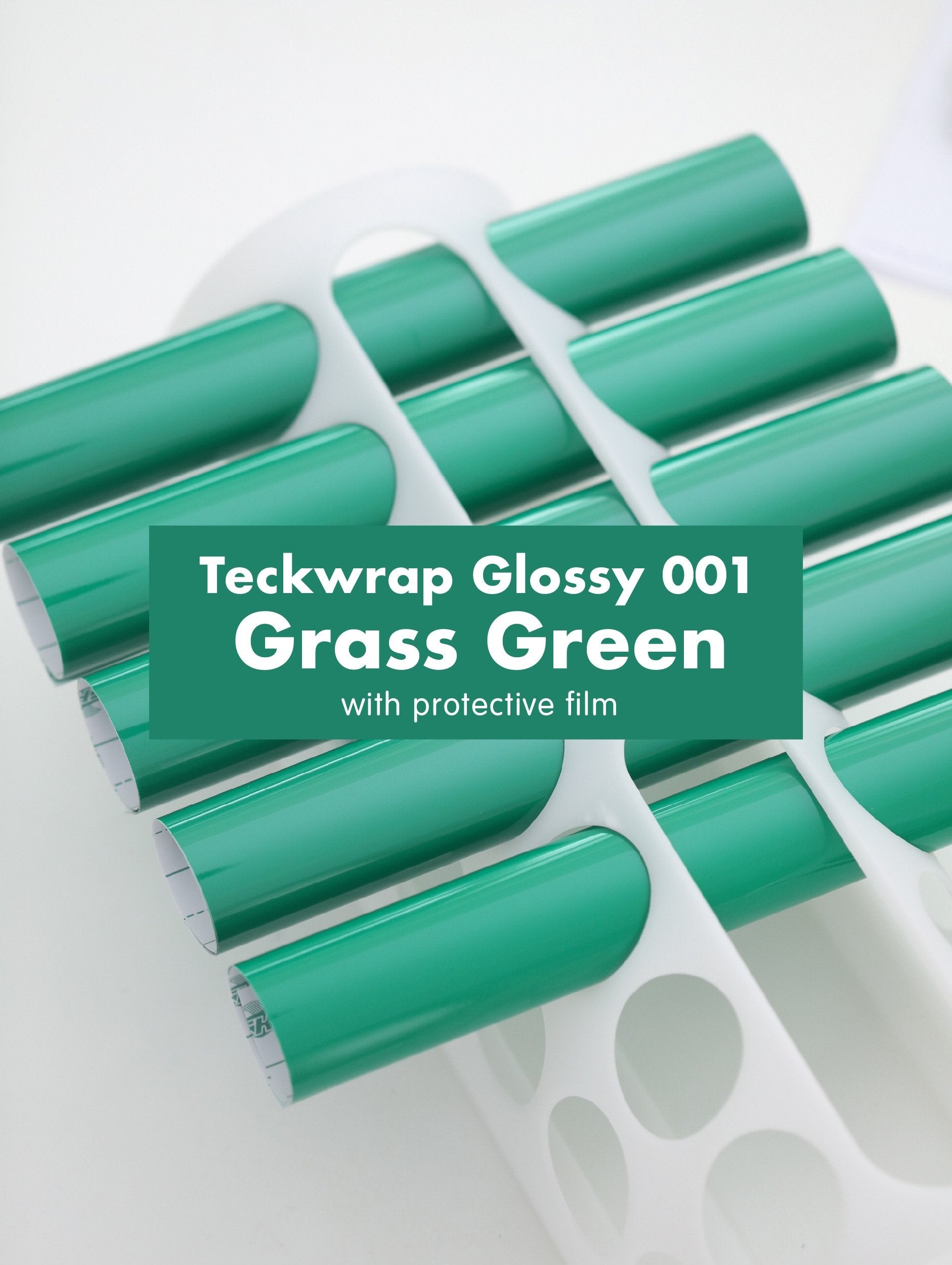 Teckwrap 001 Series Glossy Adhesive Vinyl Stickers | 12in x 12in