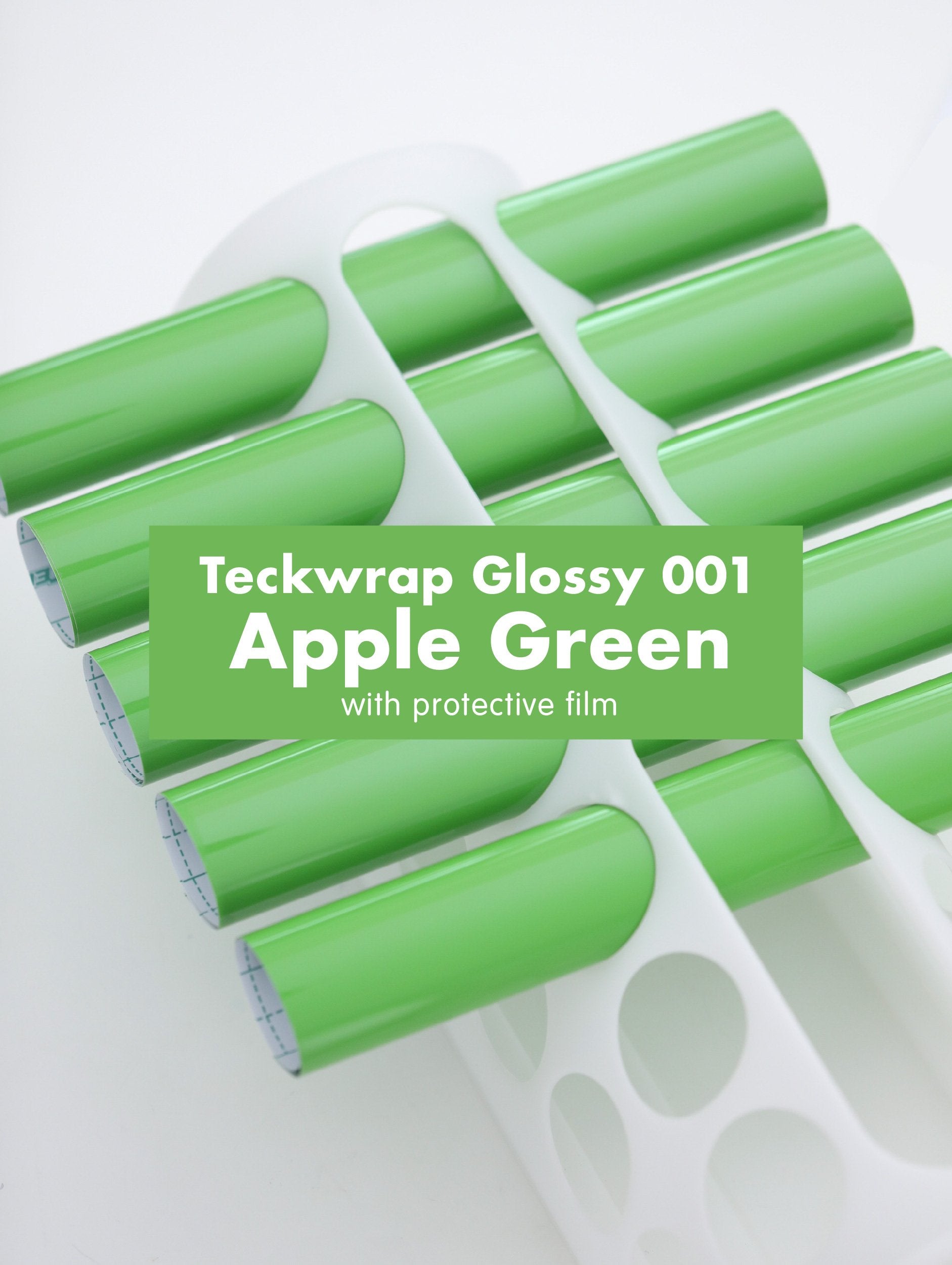 Teckwrap 001 Series Glossy Adhesive Vinyl Stickers | 12in x 12in