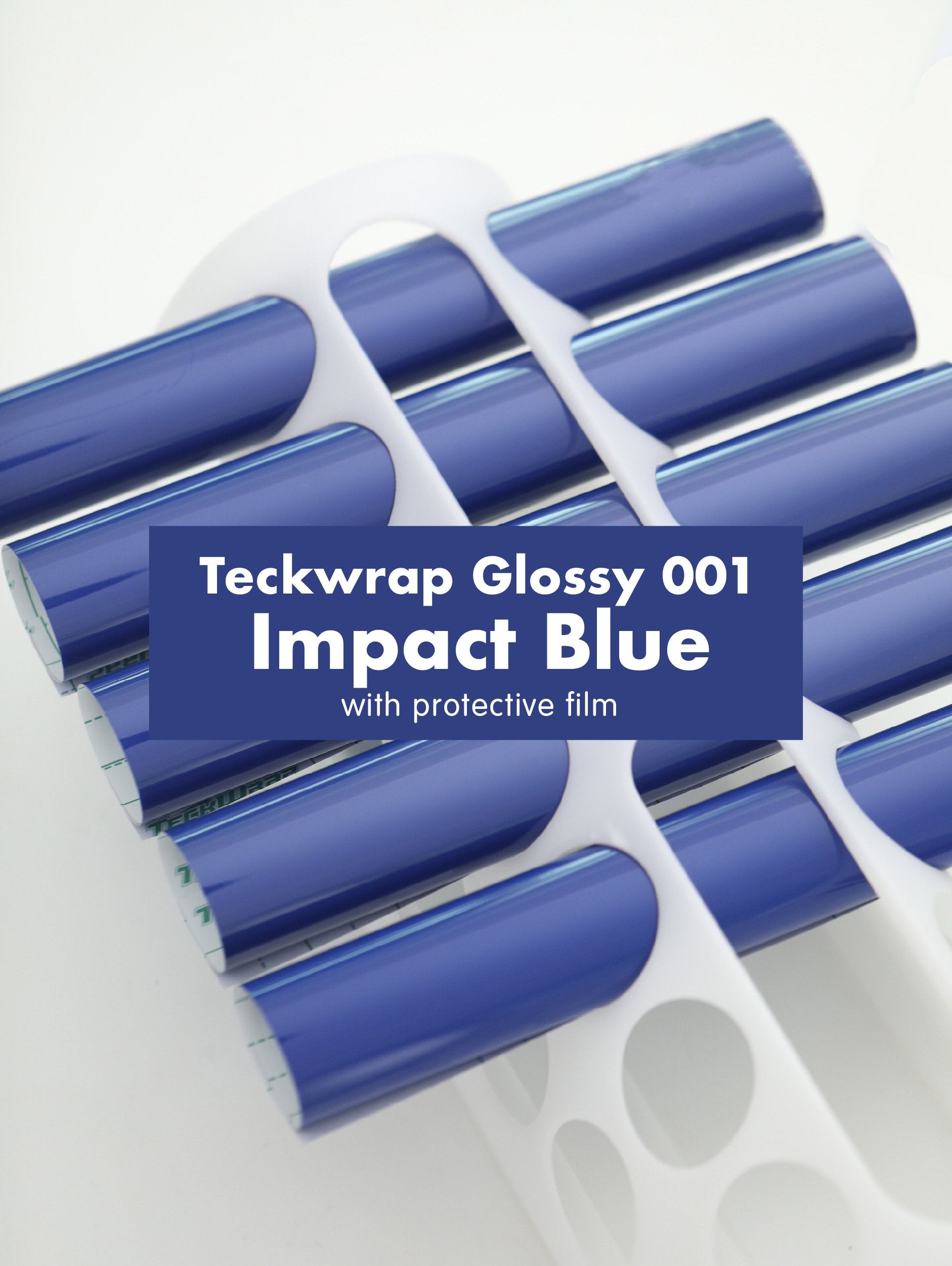 Teckwrap 001 Series Glossy Adhesive Vinyl Stickers | 12in x 12in