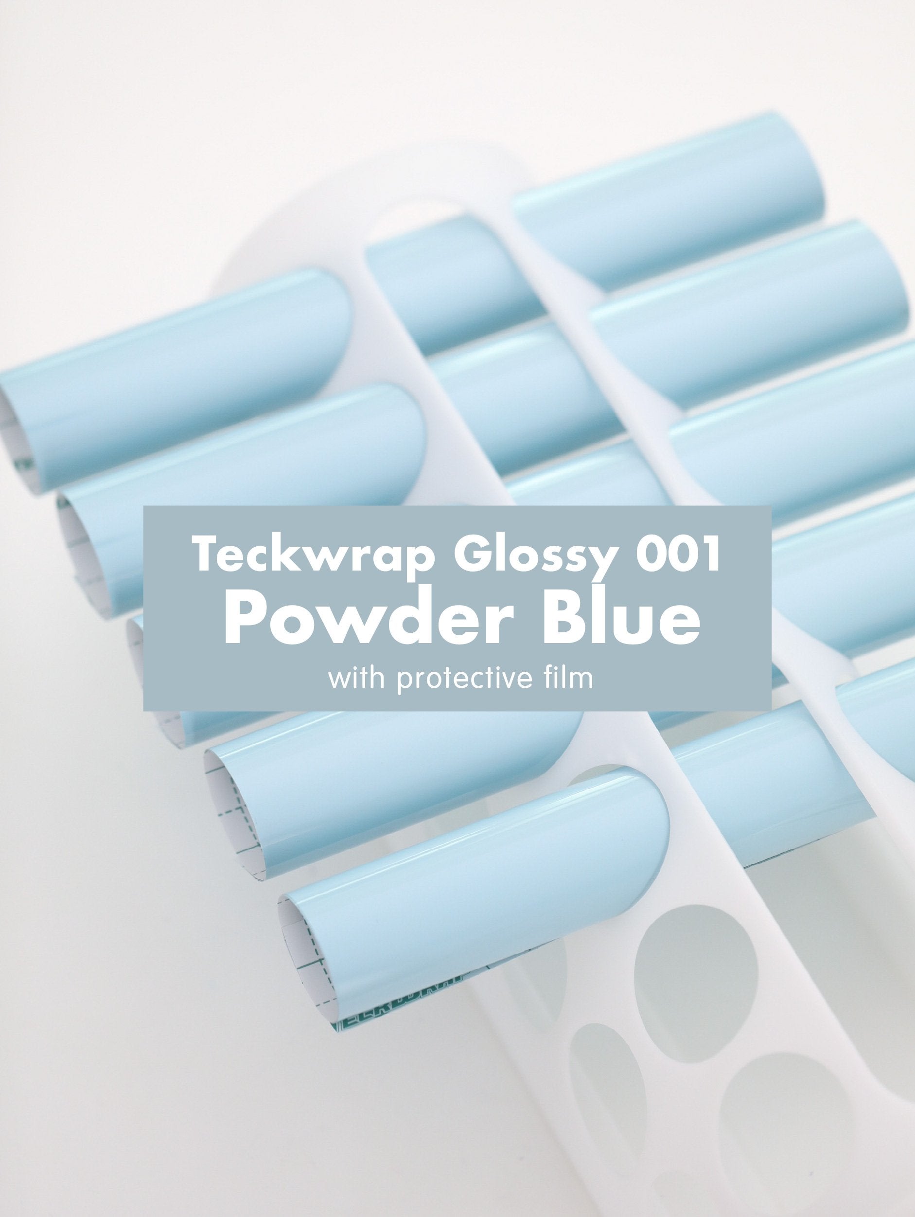 Teckwrap 001 Series Glossy Adhesive Vinyl Stickers | 12in x 12in