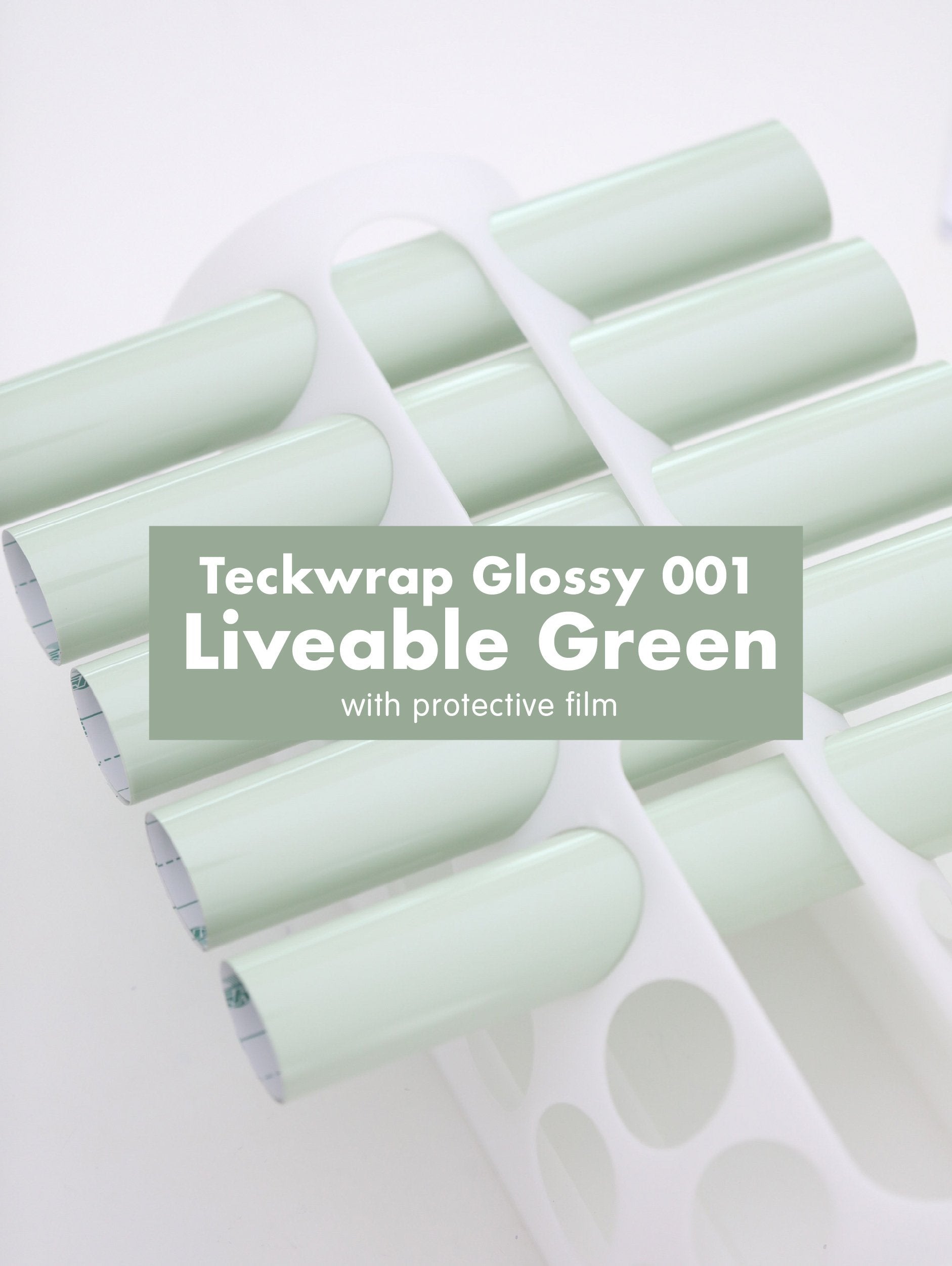 Teckwrap 001 Series Glossy Adhesive Vinyl Stickers | 12in x 12in