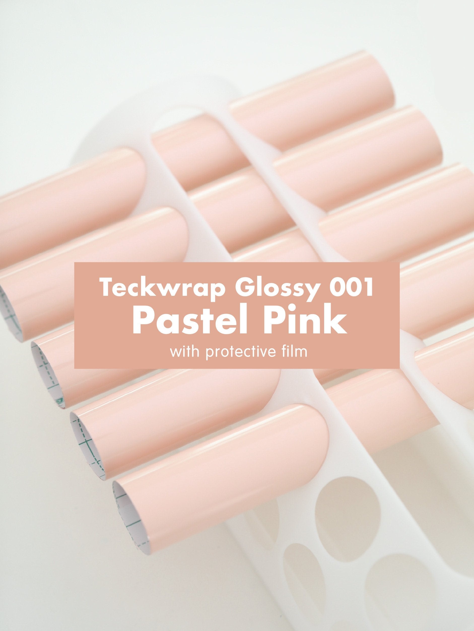 Teckwrap 001 Series Glossy Adhesive Vinyl Stickers | 12in x 12in