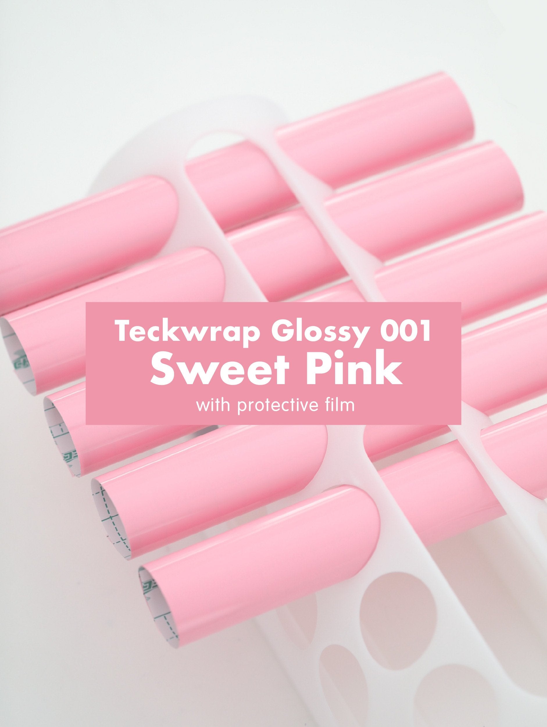 Teckwrap 001 Series Glossy Adhesive Vinyl Stickers | 12in x 12in