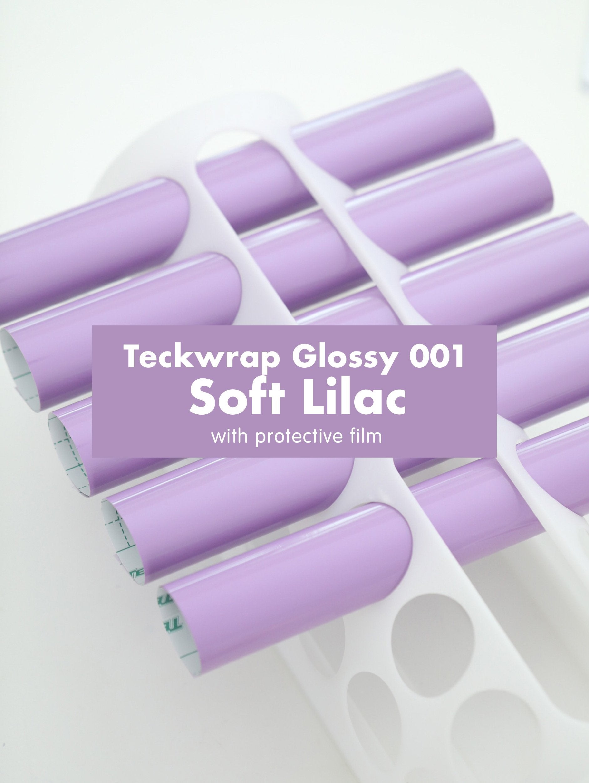 Teckwrap 001 Series Glossy Adhesive Vinyl Stickers | 12in x 12in