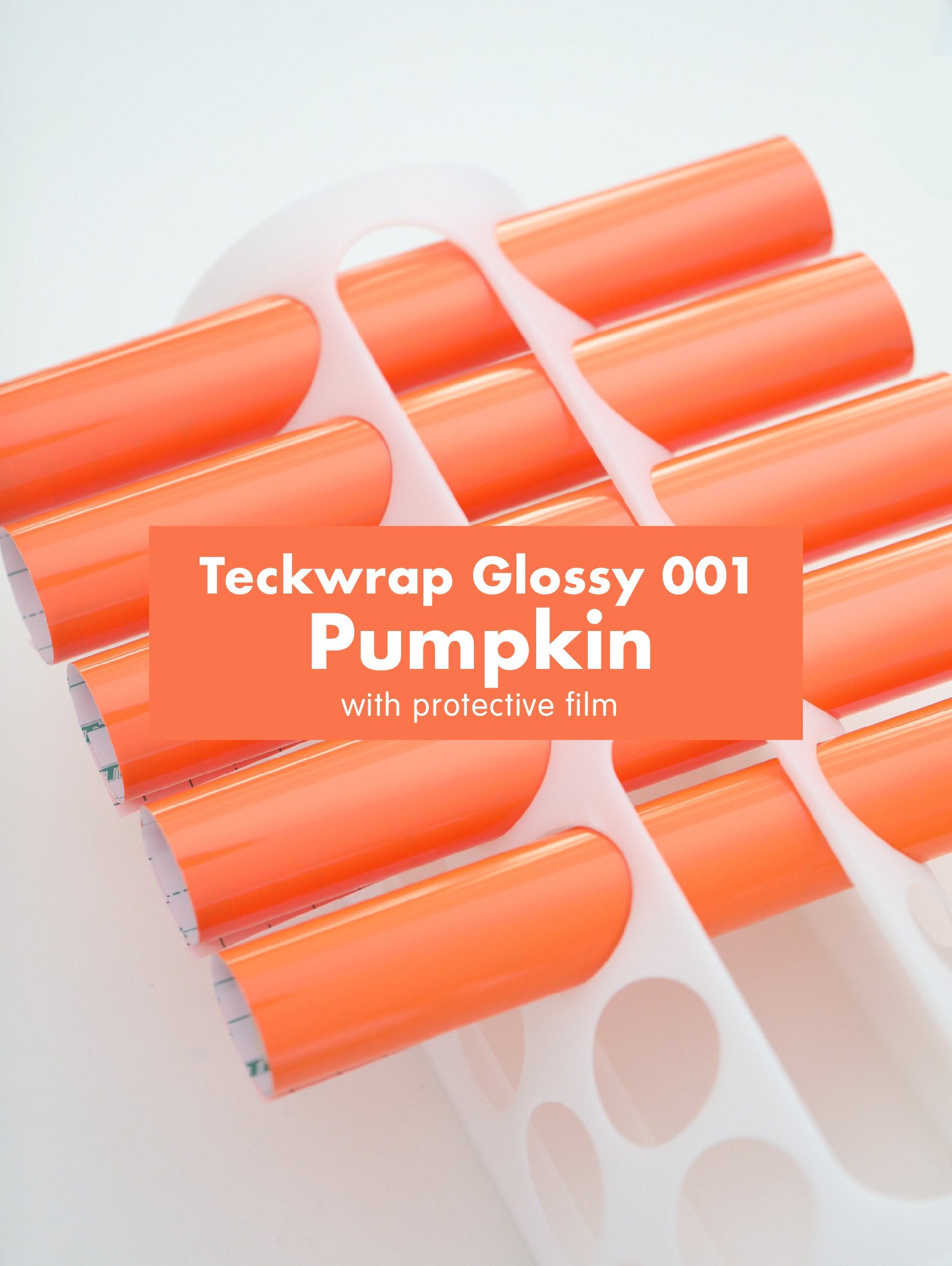 Teckwrap 001 Series Glossy Adhesive Vinyl Stickers | 12in x 12in
