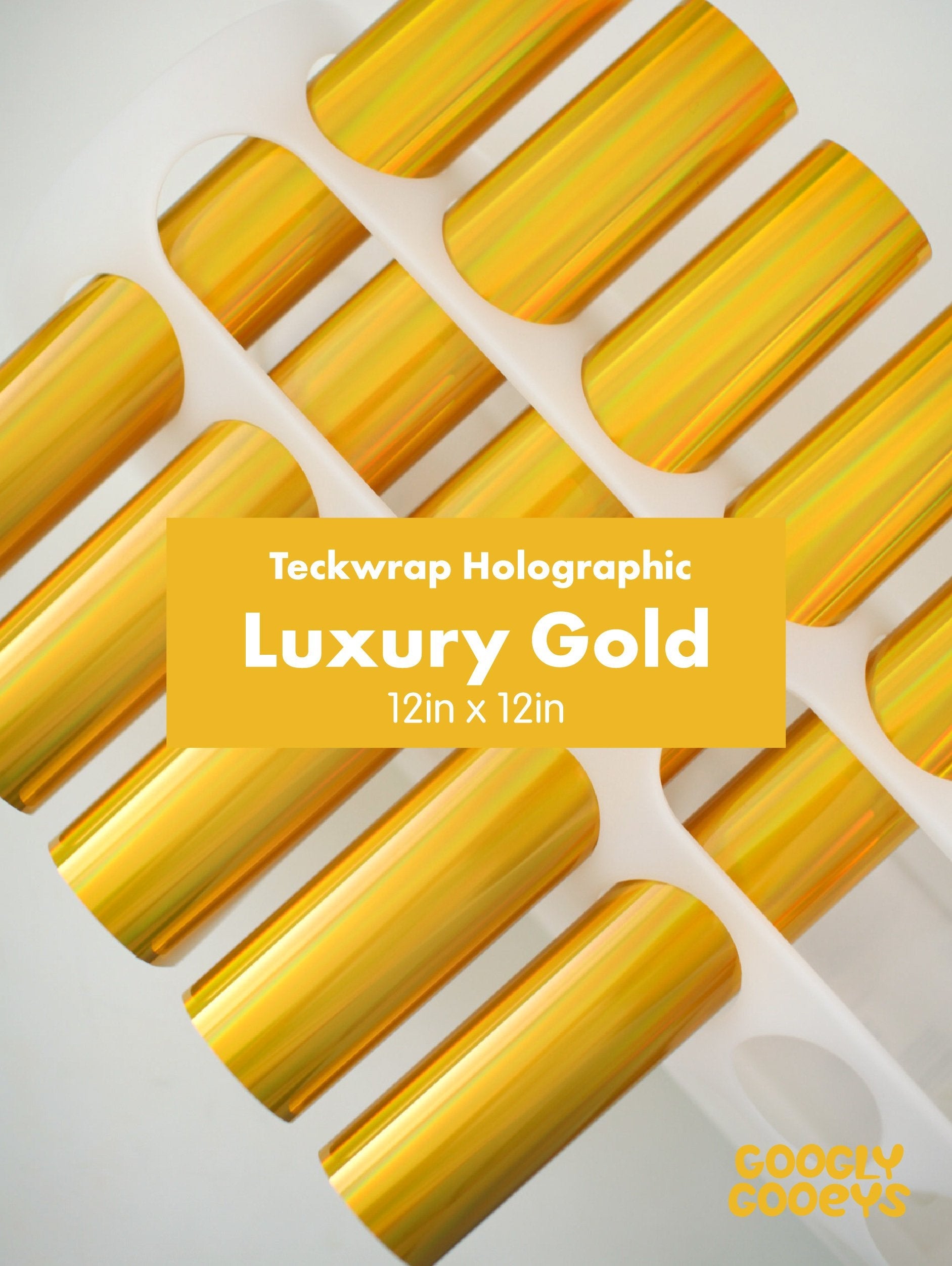 Teckwrap Gold Collection | Adhesive Vinyl Stickers for Cricut Silhouette DIY Crafting Hobby Project