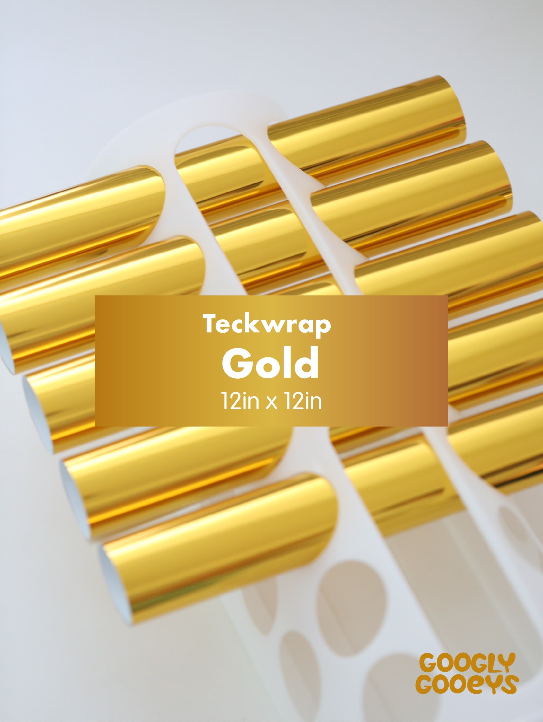 Teckwrap Gold Collection | Adhesive Vinyl Stickers for Cricut Silhouette DIY Crafting Hobby Project